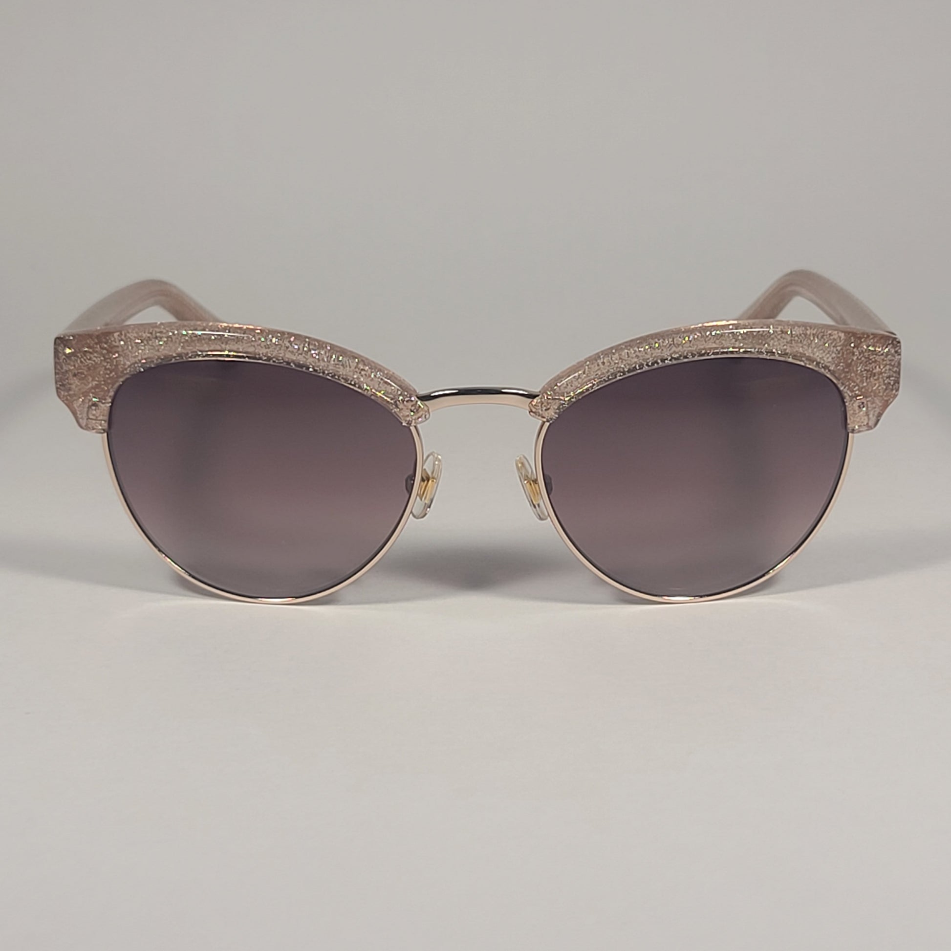 Kate Spade KAYCEE/O/S W66HA Club Sunglasses Pink Glitter Frame Brown Gradient Lens - Sunglasses