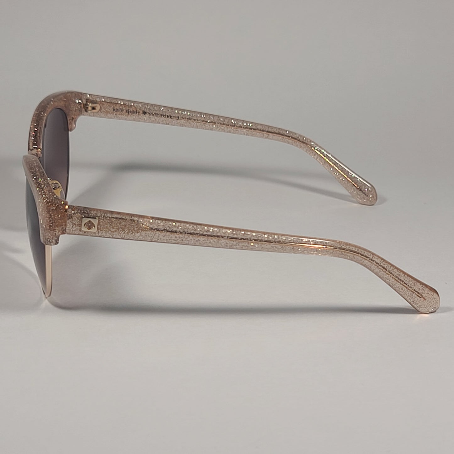 Kate Spade KAYCEE/O/S W66HA Club Sunglasses Pink Glitter Frame Brown Gradient Lens - Sunglasses