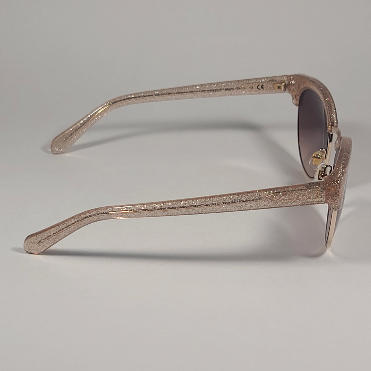 Kate Spade KAYCEE/O/S W66HA Club Sunglasses Pink Glitter Frame Brown Gradient Lens - Sunglasses