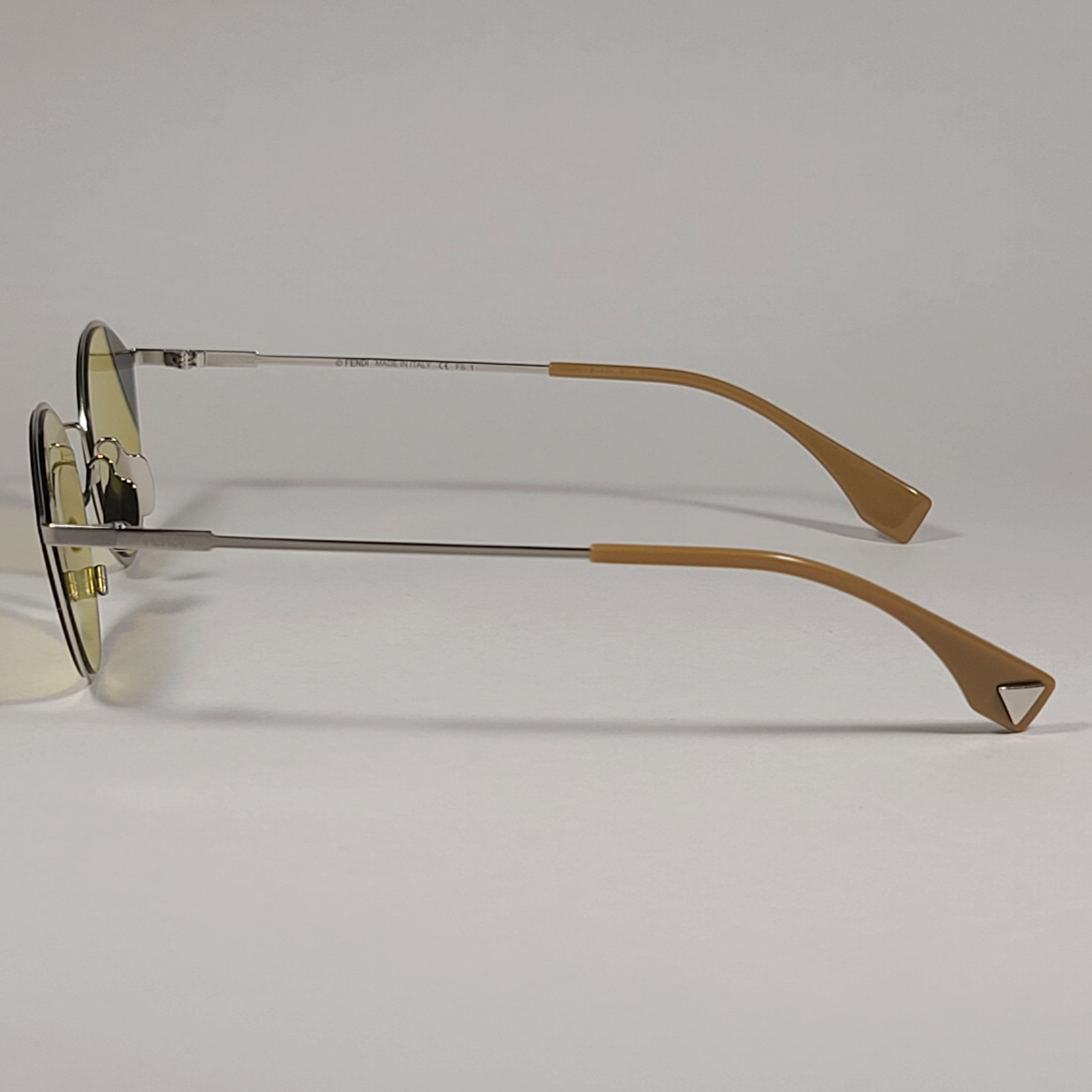 Fendi FF0342/S B1ZHO Cat Eye Sunglasses White Gold Tone