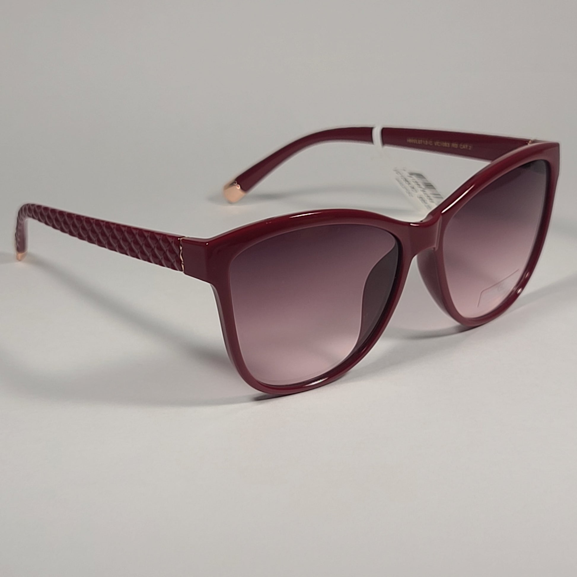 Vince Camuto VC1063 RD Cat Eye Sunglasses Red Frame Pink Gradient Lens - Sunglasses