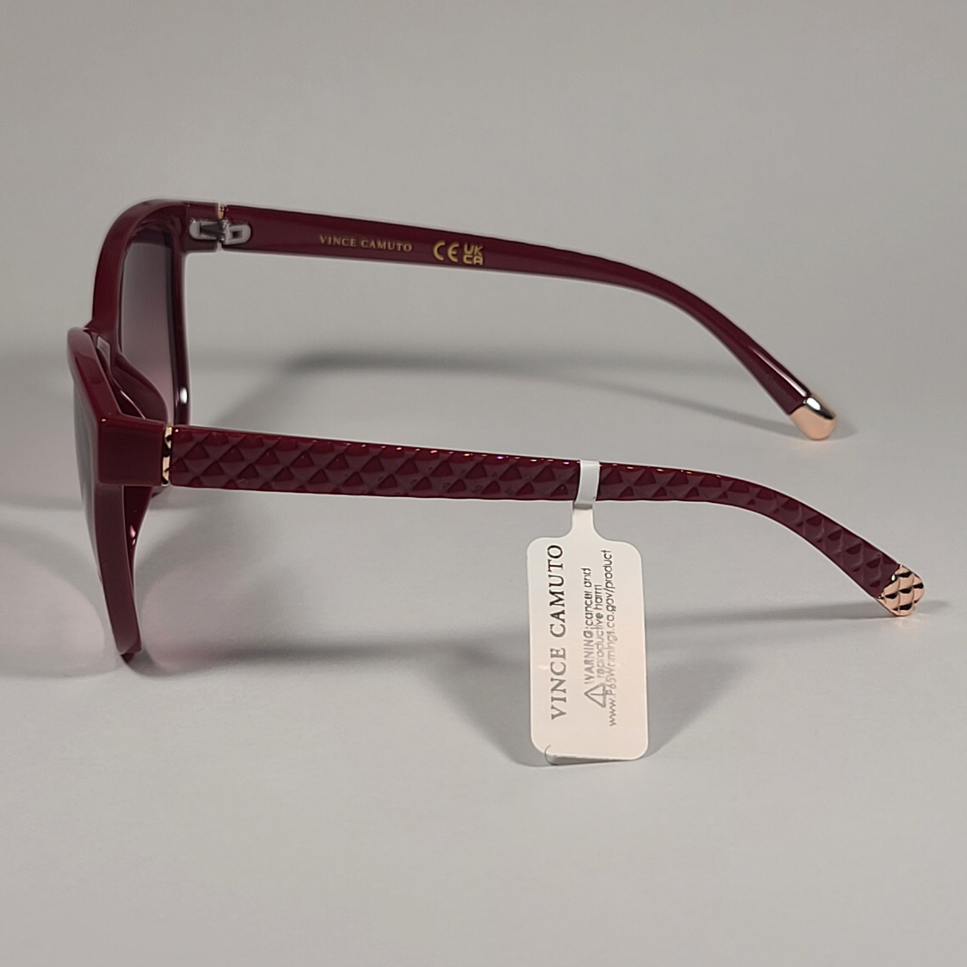 Vince Camuto VC1063 RD Cat Eye Sunglasses Red Frame Pink Gradient Lens - Sunglasses