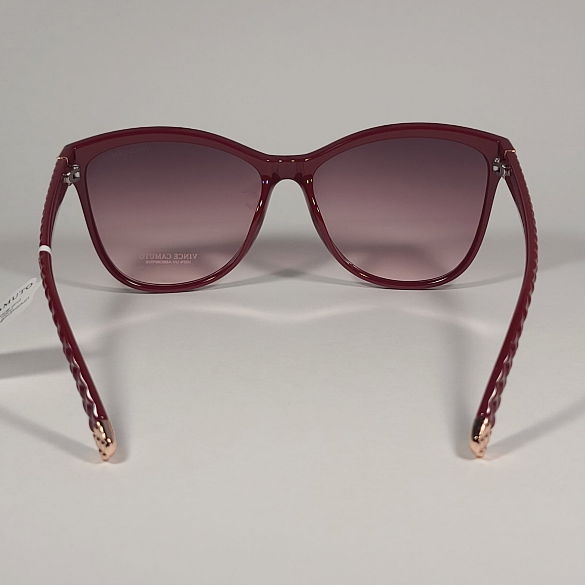 Vince Camuto VC1063 RD Cat Eye Sunglasses Red Frame Pink Gradient Lens - Sunglasses