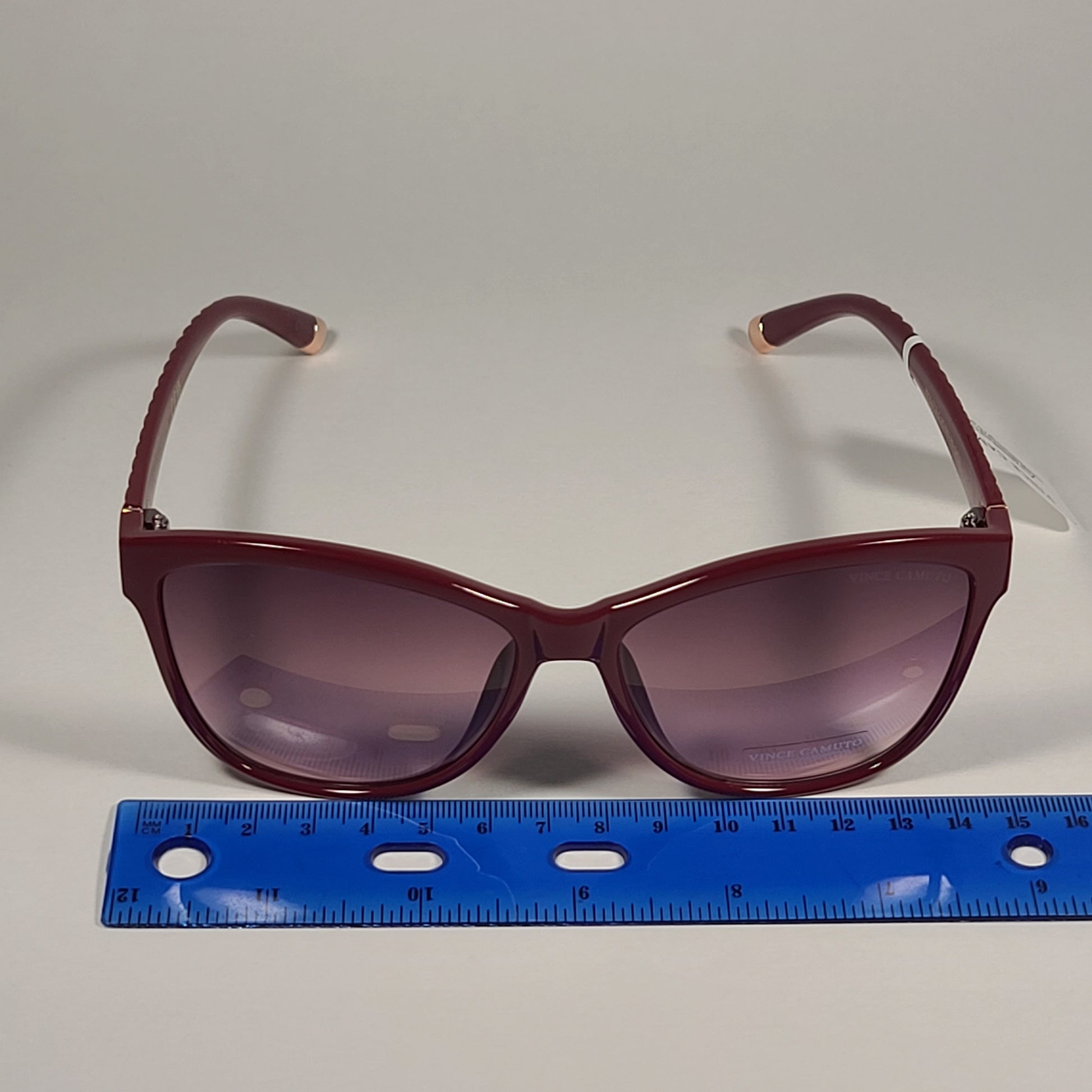 Vince Camuto VC1063 RD Cat Eye Sunglasses Red Frame Pink Gradient Lens - Sunglasses