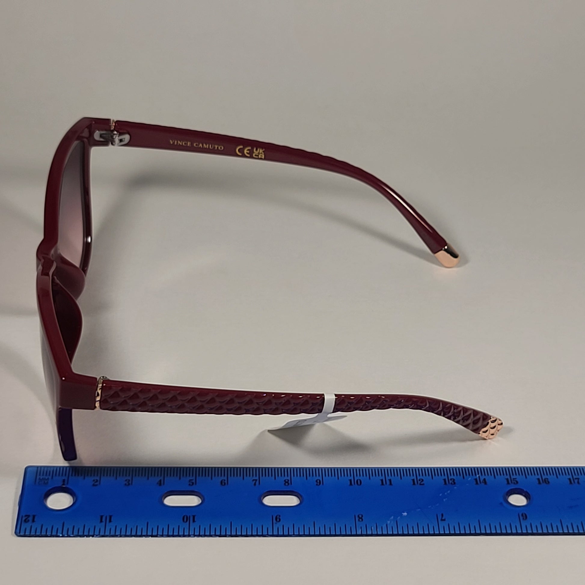 Vince Camuto VC1063 RD Cat Eye Sunglasses Red Frame Pink Gradient Lens - Sunglasses