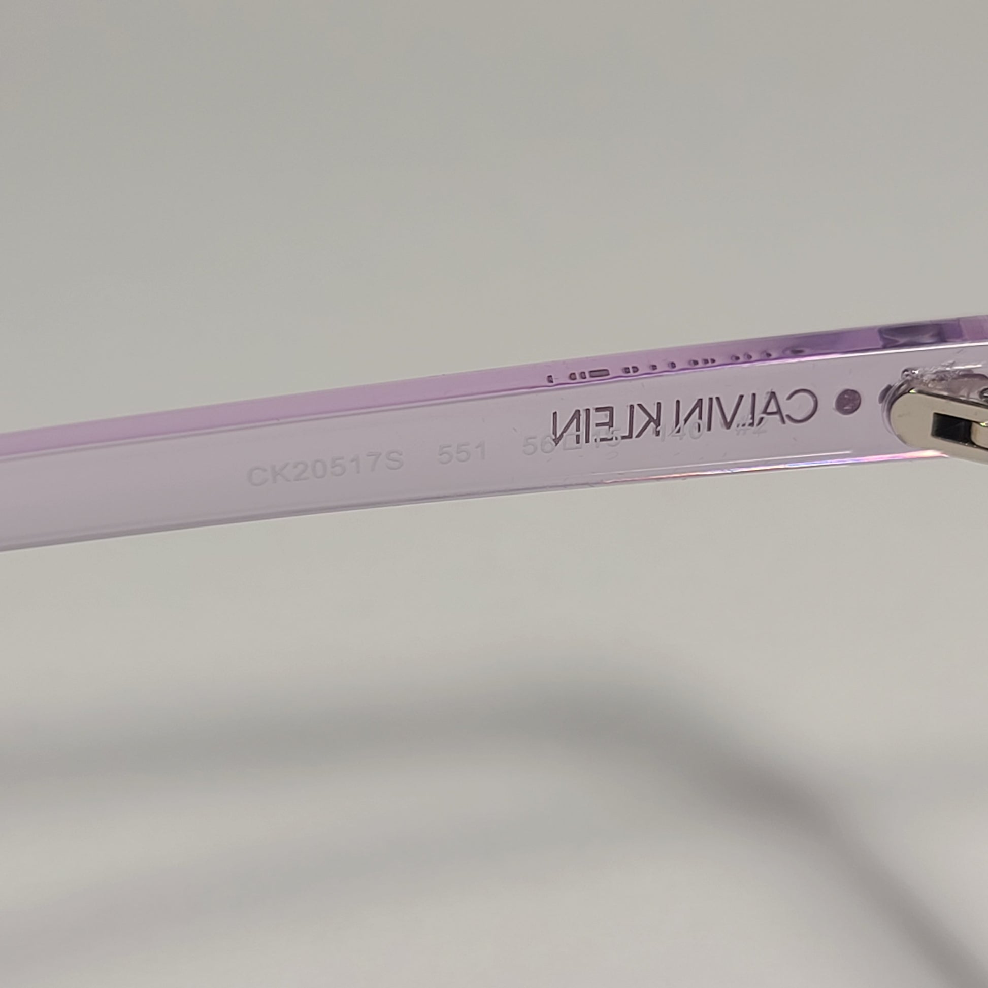 Calvin Klein Cat Eye Sunglasses CK20517S 551 Crystal Lilac Frame Purple Gradient Lens - Sunglasses