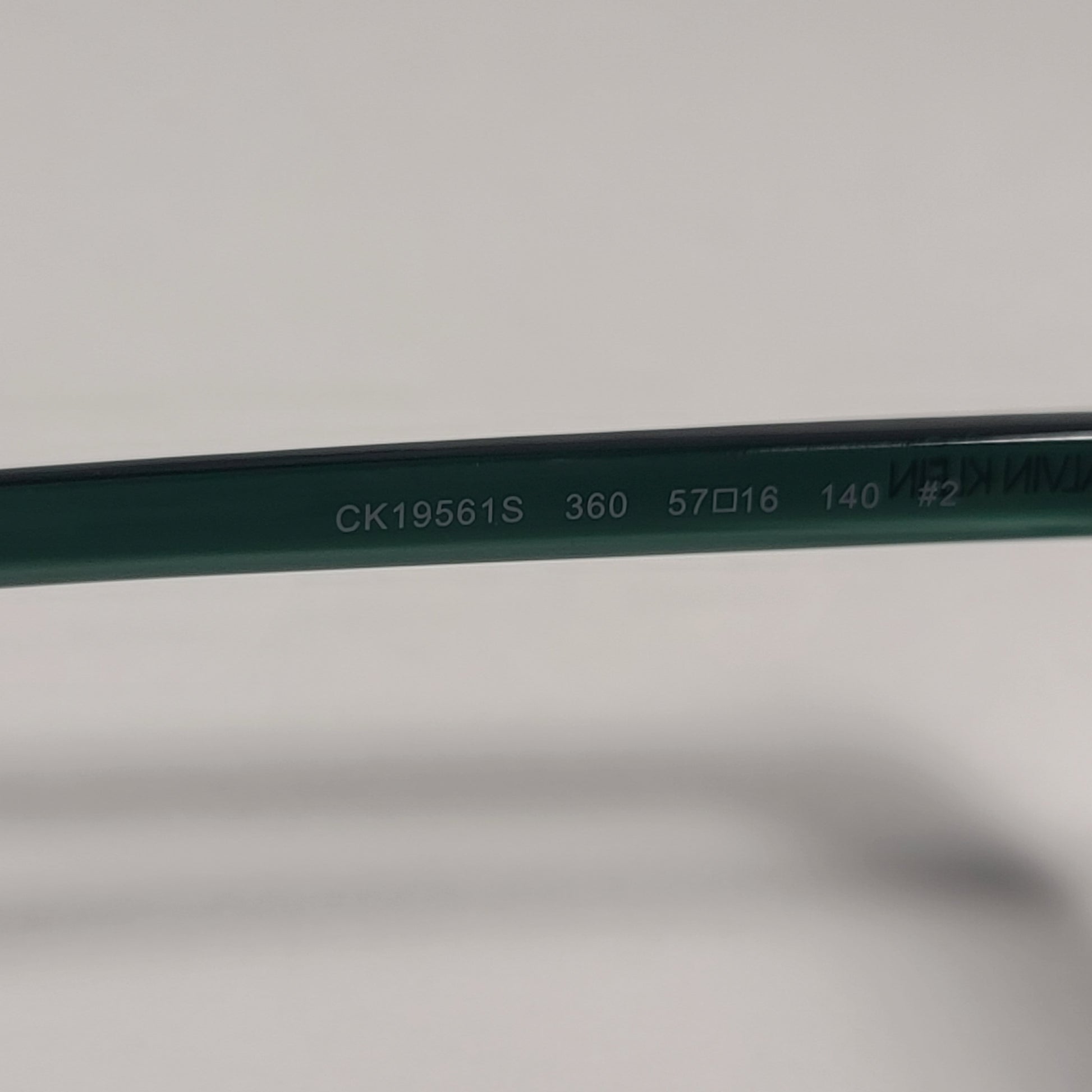 Calvin Klein Butterfly Sunglasses CK19561S 360 Green Frame Smoke Gradient Lens - Sunglasses