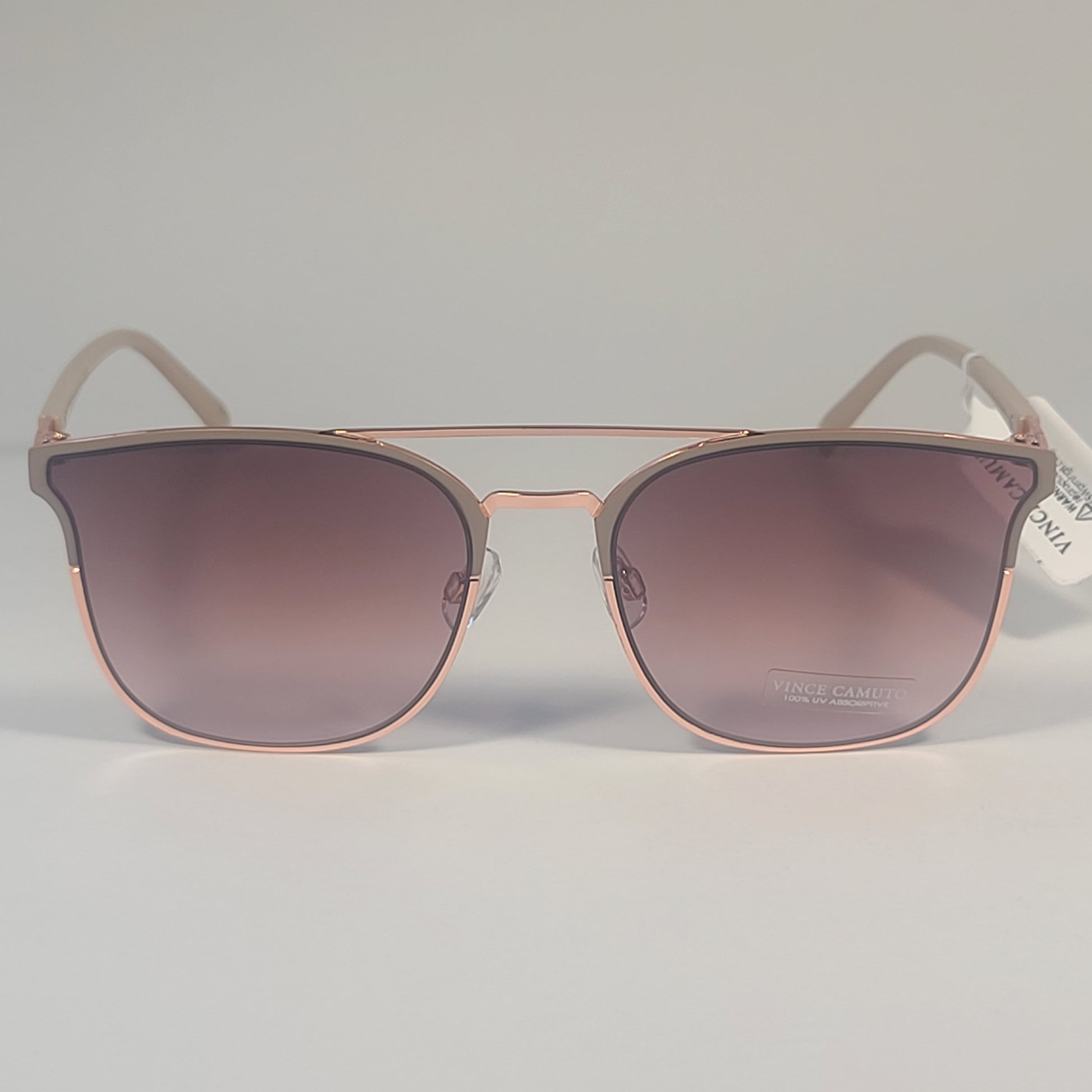 Vince Camuto VC1082 RSG Cat Eye Sunglasses Rose Gold Nude Brown Gradient Lens - Sunglasses