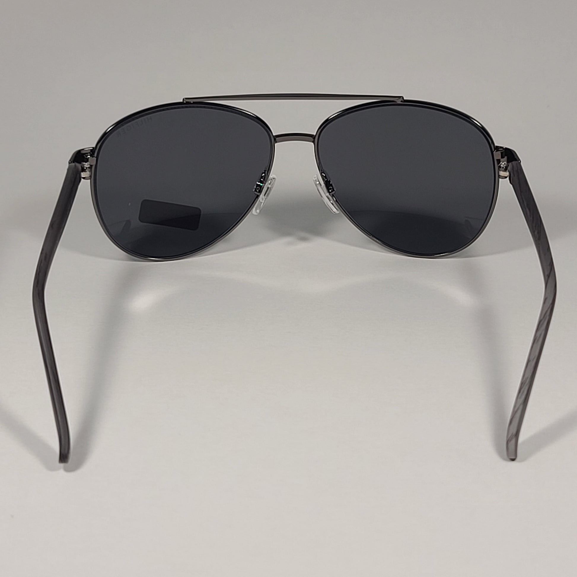 Tommy Hilfiger MM OM621 Pilot Sunglasses Gunmetal And Gray Frame Gray Lens - Sunglasses