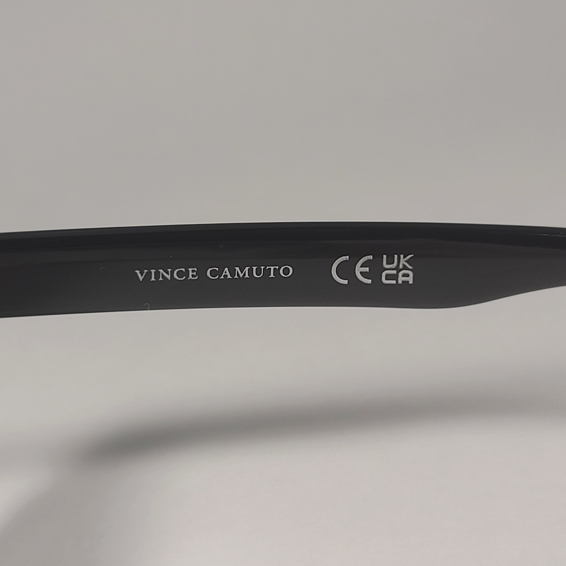 Vince Camuto VC1061 OX Round Sunglasses Shiny Black Frame Smoke Gradient Lens - Sunglasses