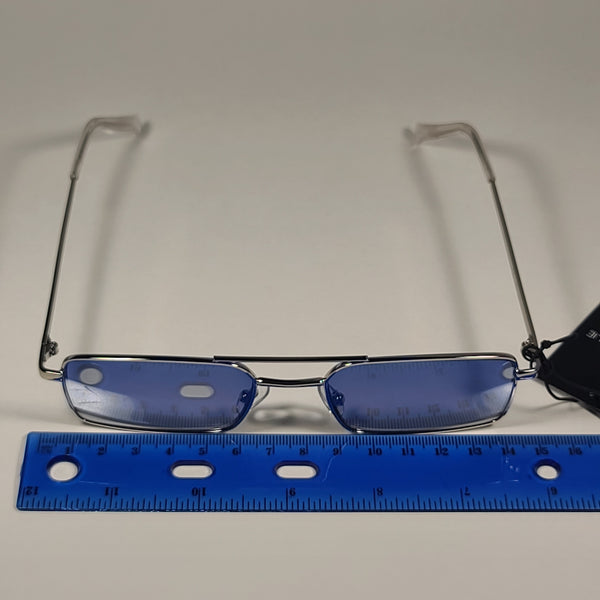 Kendall + Kylie Marlo KK4076 045 Rectangle Sunglasses Silver Frame Gra