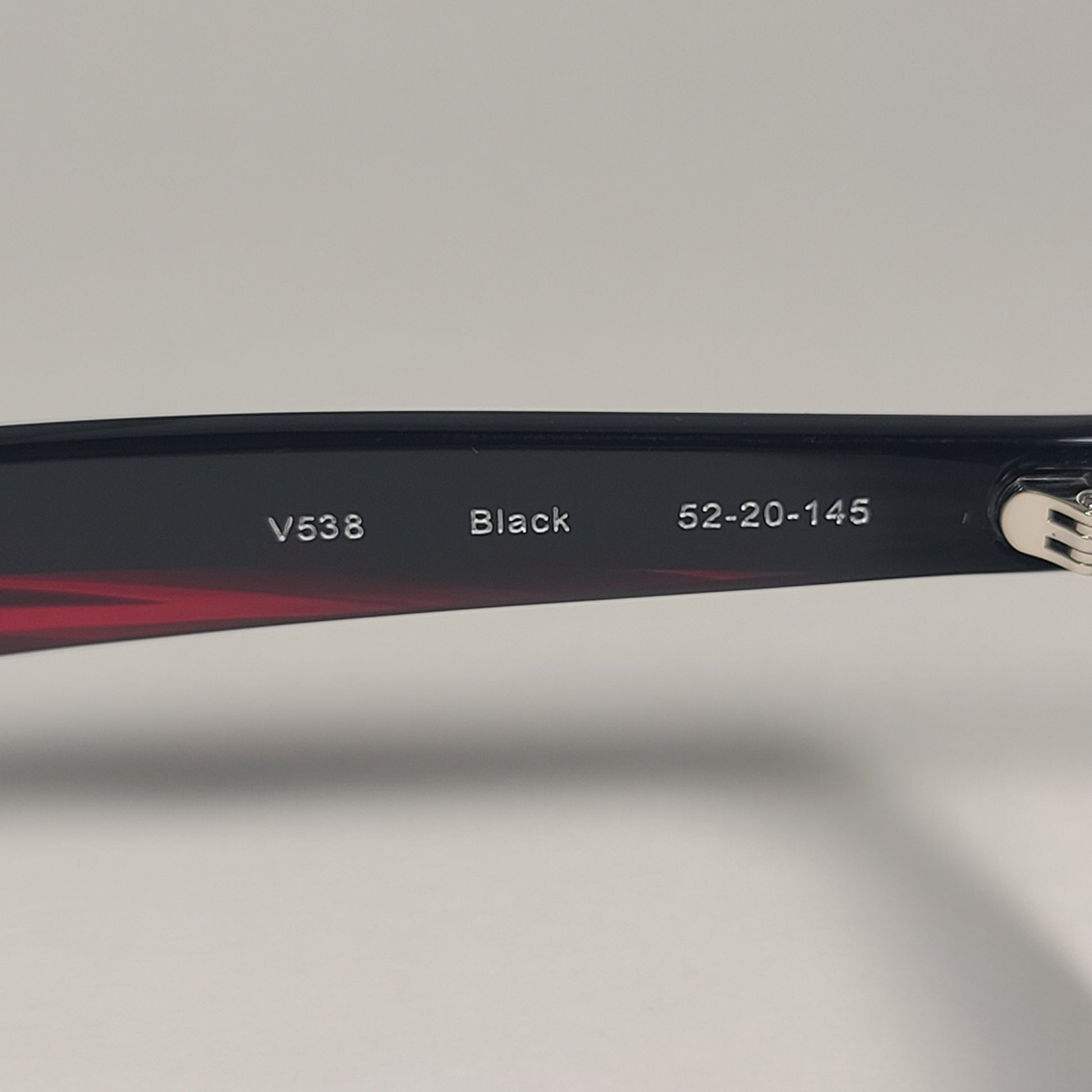 John Varvatos Men’s Rectangle Sunglasses V538 Black Red Frame / Blue Lens - Sunglasses