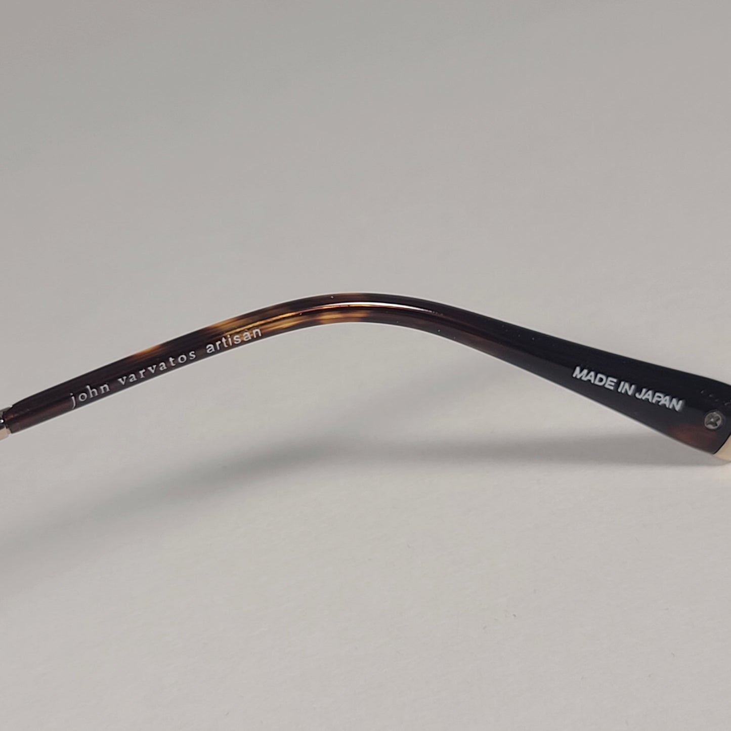 John Varvatos Men’s Sunglasses V531 Black Gold Frame / Two Tone Gold Clear Lens - Sunglasses