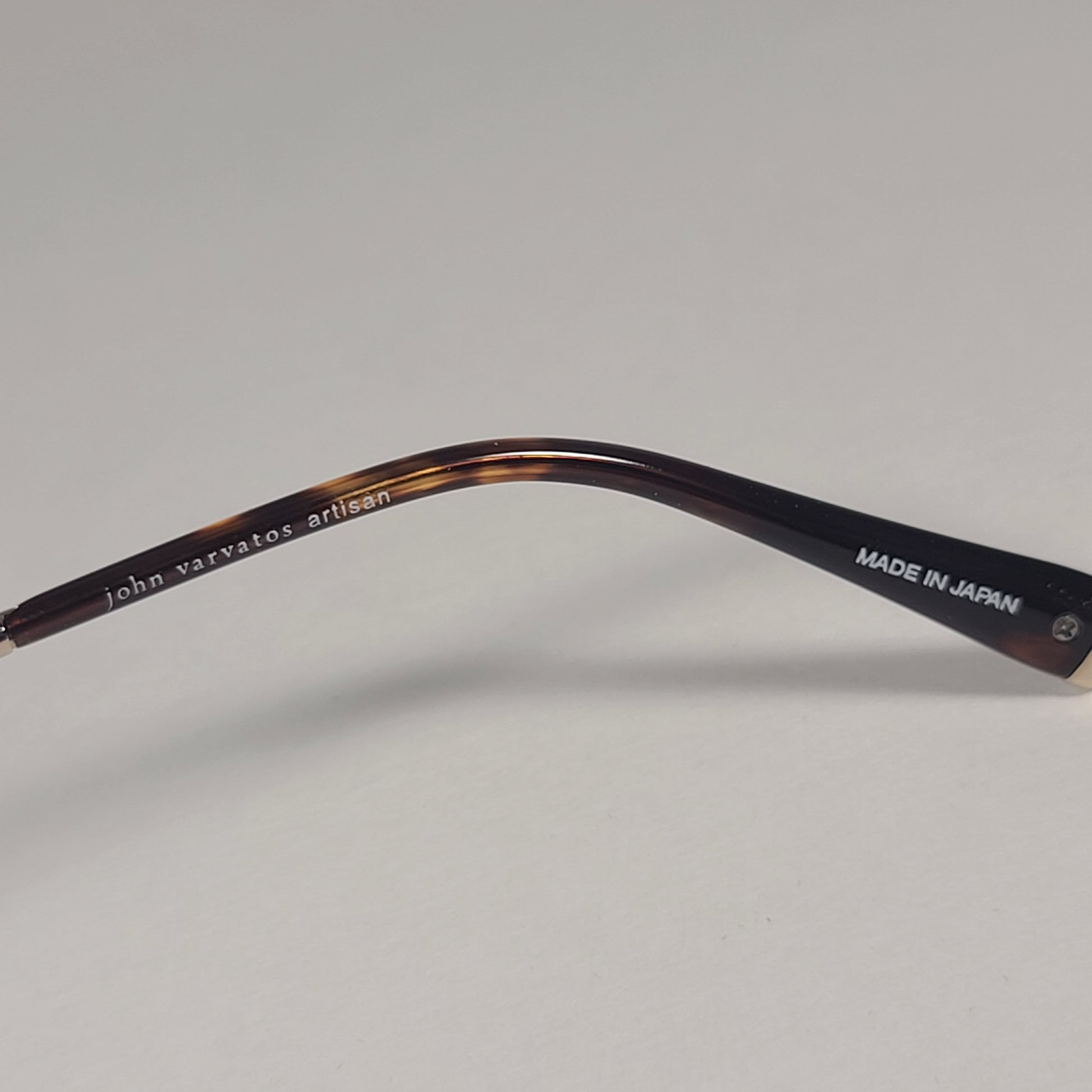 John Varvatos Men’s Sunglasses V531 Black Gold Frame / Two Tone Gold Clear Lens - Sunglasses