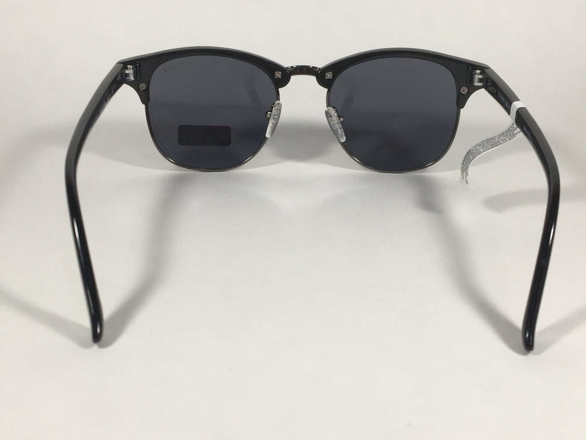 Tommy Hilfiger Bryan Square Club Sunglasses Black Gunmetal Gray Lens BRYAN MP OU107 - Sunglasses