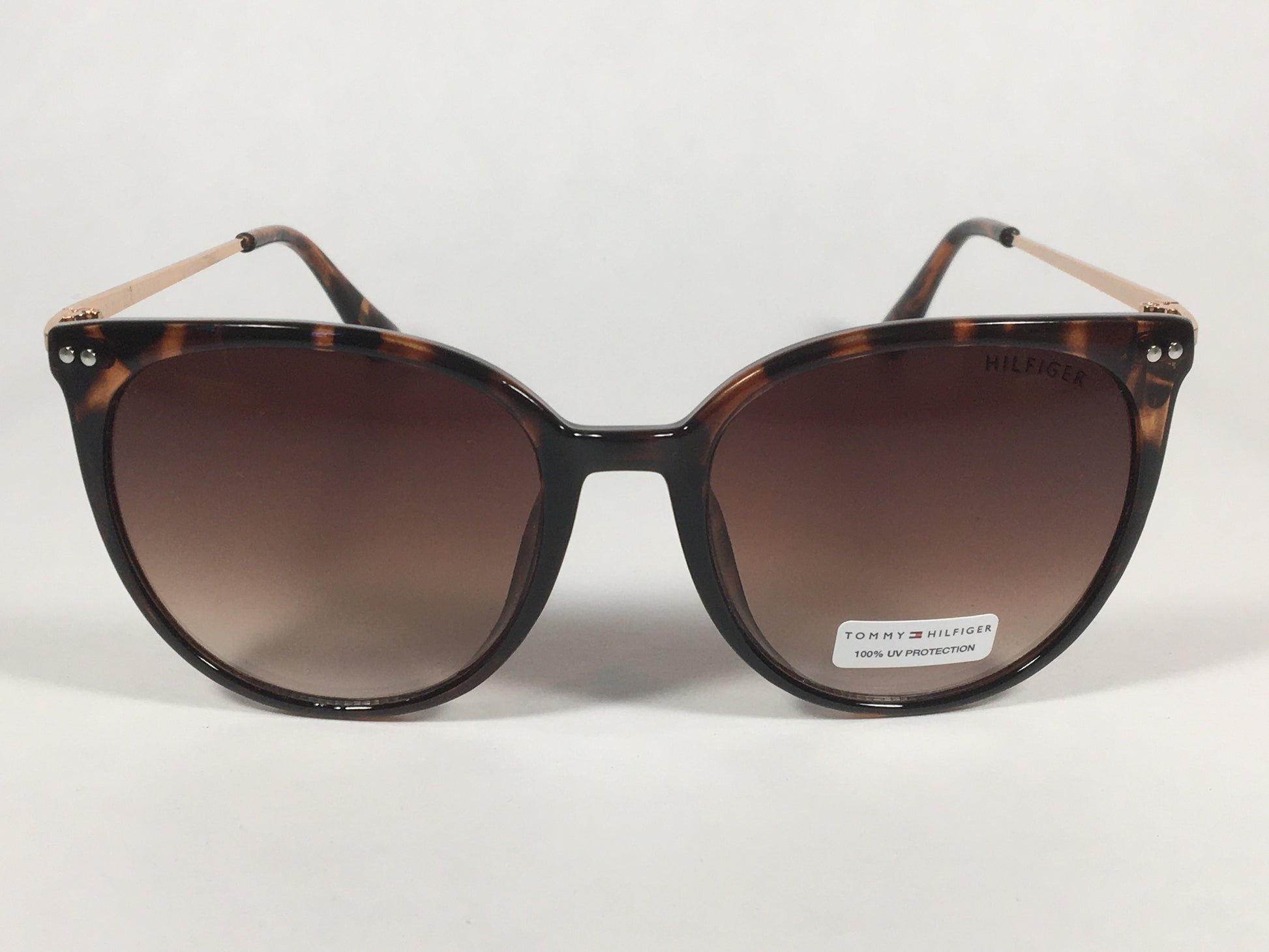Tommy Hilfiger Bellatrix Sunglasses Brown Tortoise And Gold Frame Brown Gradient Lens BELLATRIX WP OL475 - Sunglasses