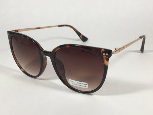 Tommy Hilfiger Bellatrix Sunglasses Brown Tortoise And Gold Frame Brown Gradient Lens BELLATRIX WP OL475 - Sunglasses