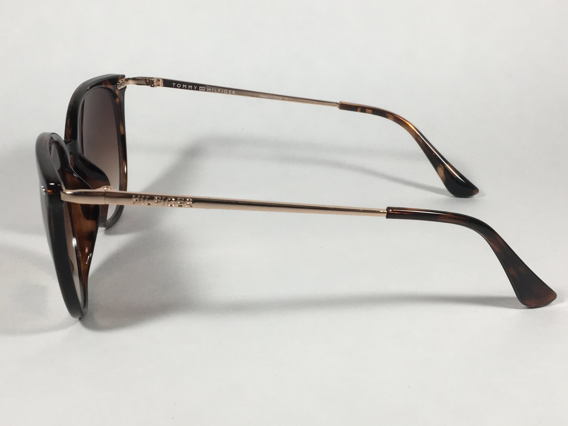 Tommy Hilfiger Bellatrix Sunglasses Brown Tortoise And Gold Frame Brown Gradient Lens BELLATRIX WP OL475 - Sunglasses