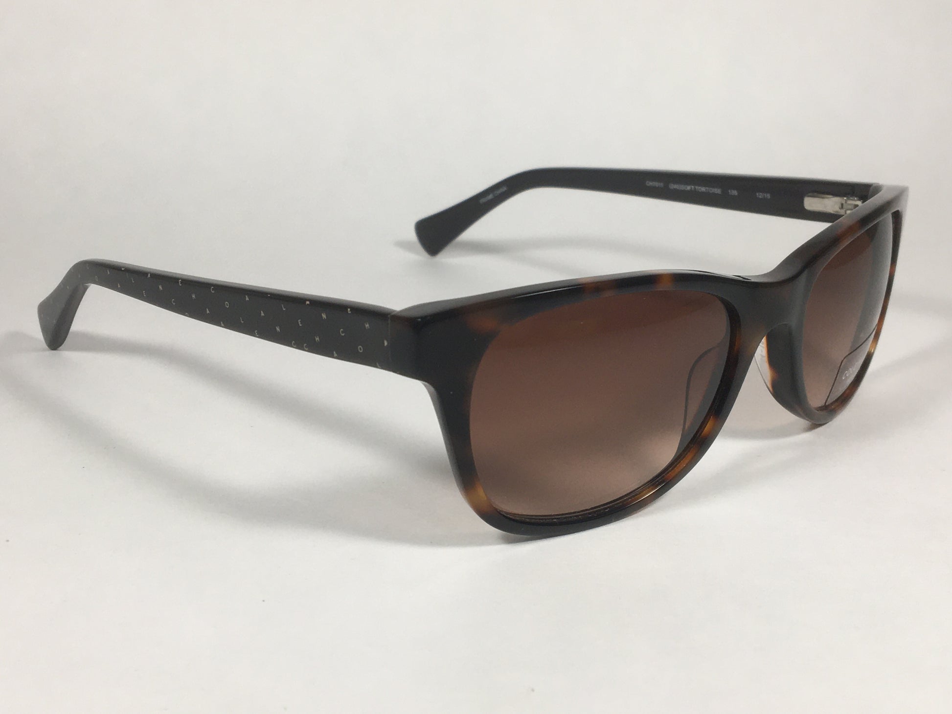 Cole Haan Designer Sunglasses Brown Tortoise Brown Gradient Lens CH7011 240 SOFT TORTOISE - Sunglasses
