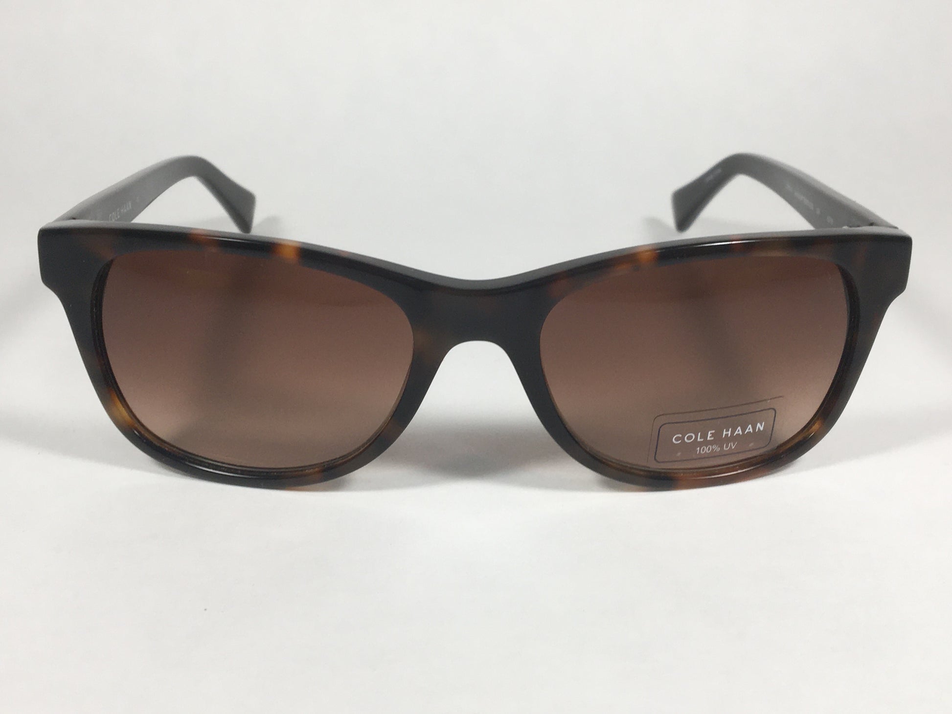 Cole Haan Designer Sunglasses Brown Tortoise Brown Gradient Lens CH7011 240 SOFT TORTOISE - Sunglasses