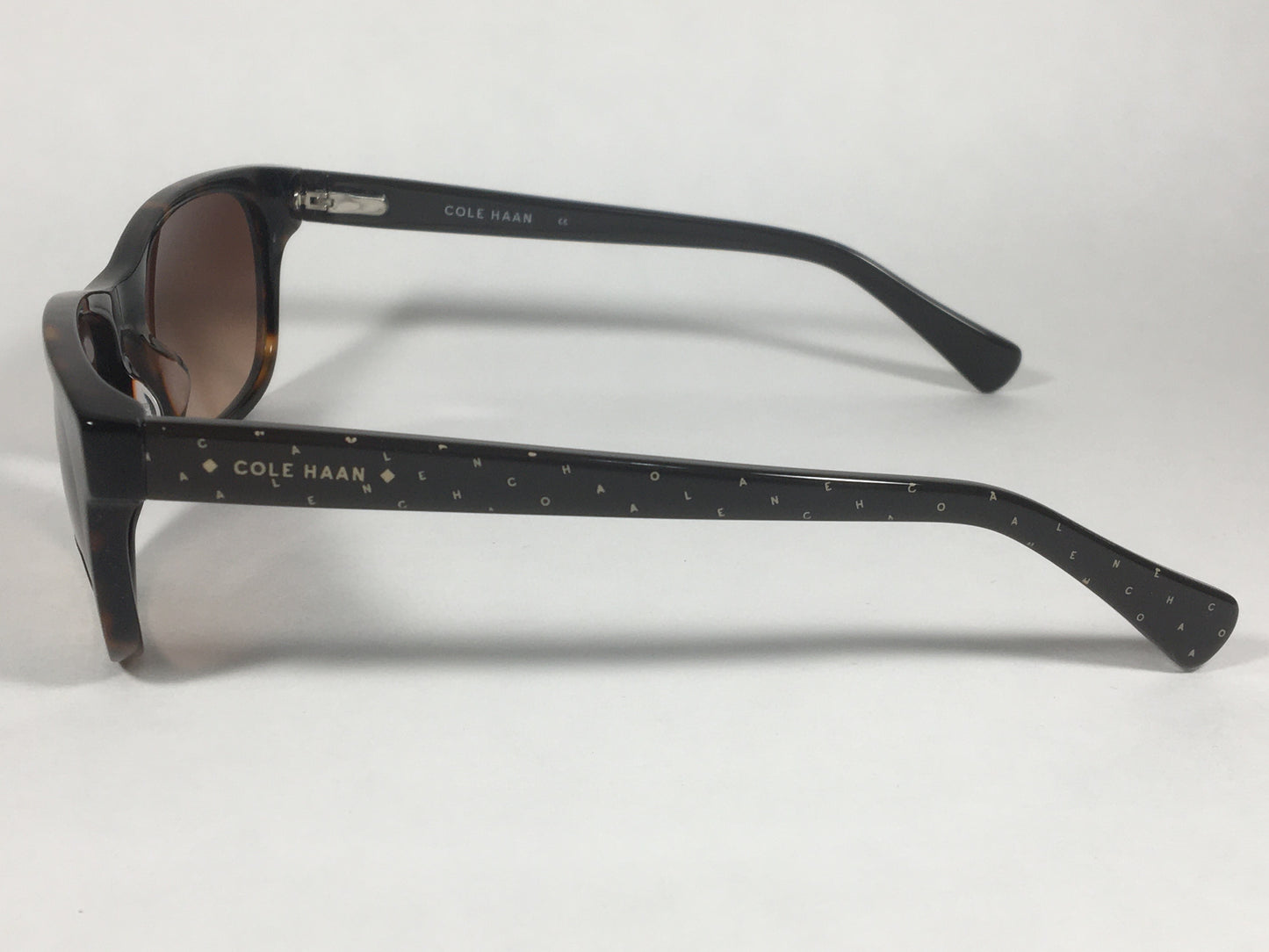 Cole Haan Designer Sunglasses Brown Tortoise Brown Gradient Lens CH7011 240 SOFT TORTOISE - Sunglasses
