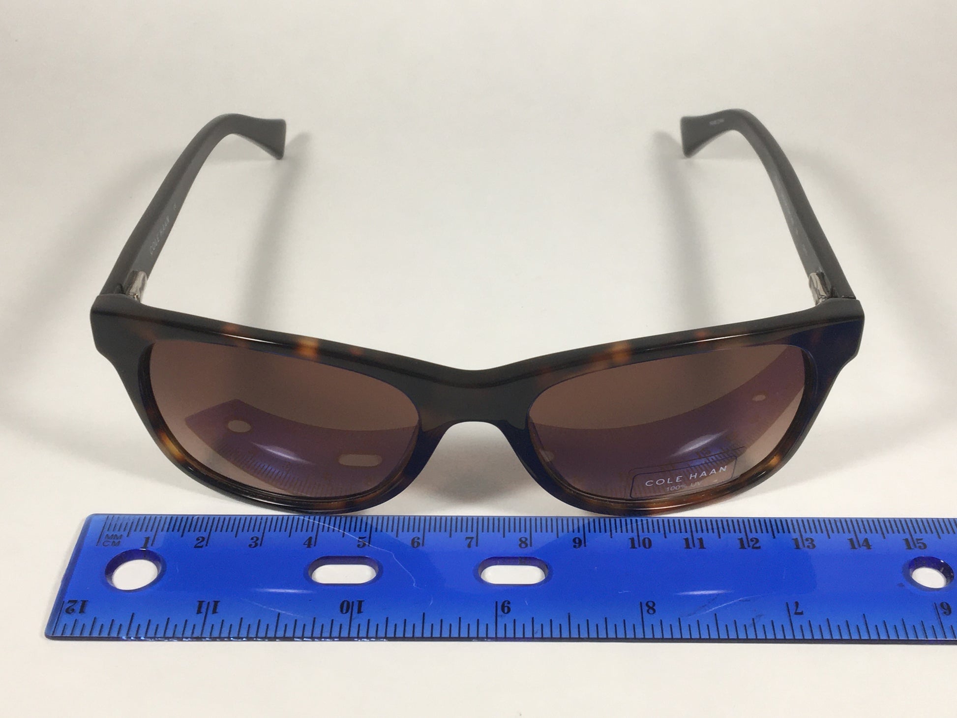 Cole Haan Designer Sunglasses Brown Tortoise Brown Gradient Lens CH7011 240 SOFT TORTOISE - Sunglasses