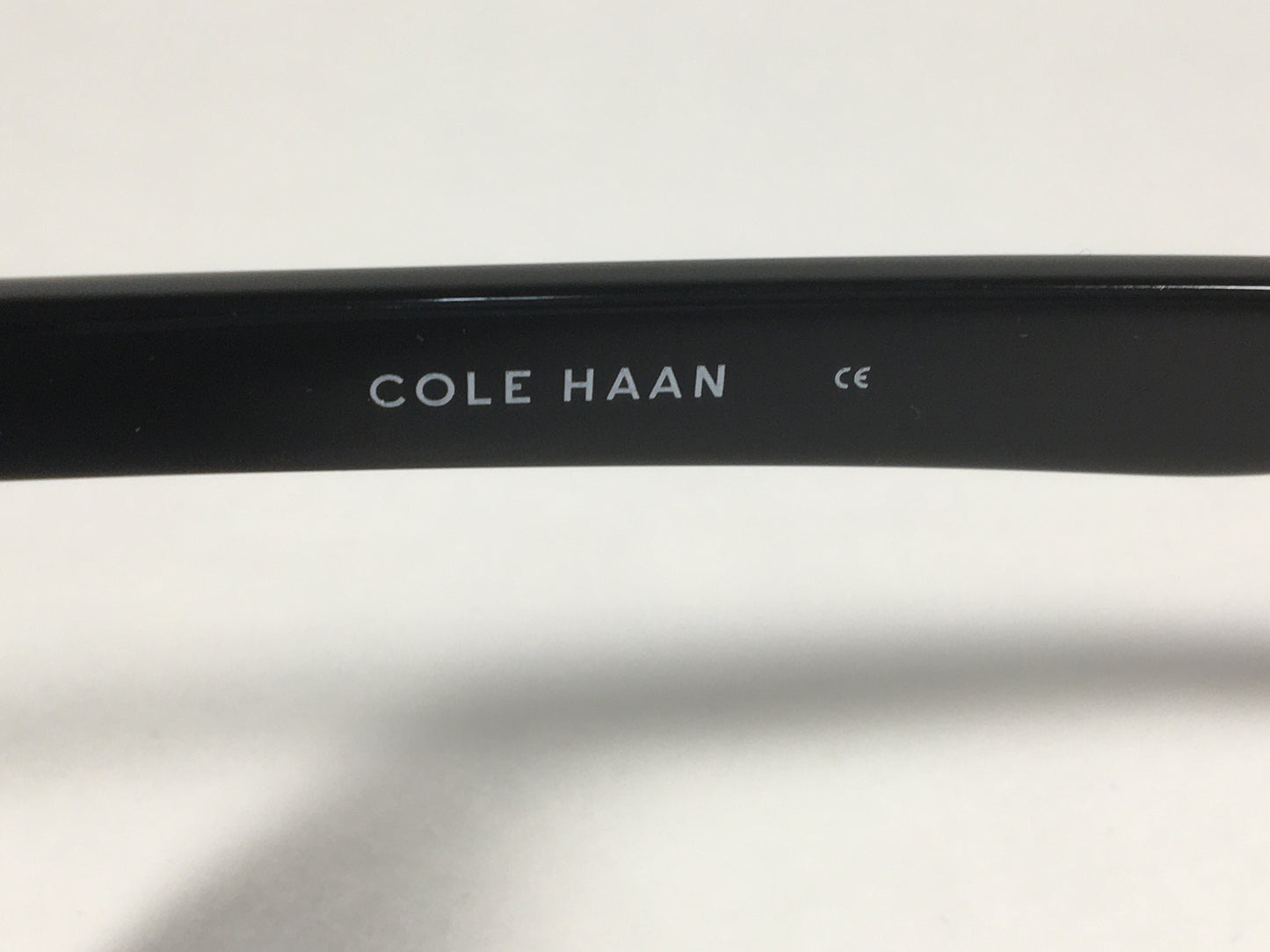 Cole Haan Square Sunglasses Shiny Black Frame Blue Gray Lens CH6005 001 BLACK - Sunglasses