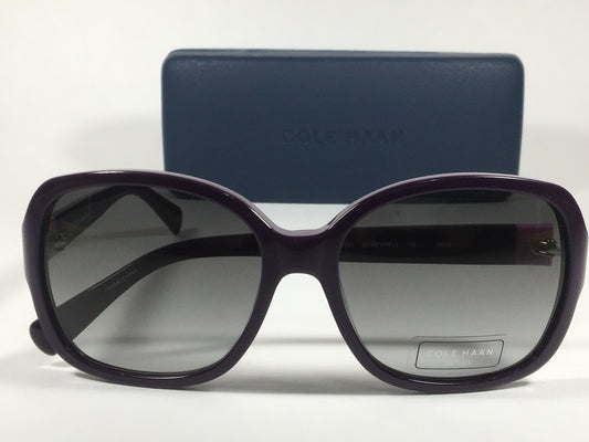 Cole Haan Butterfly Sunglasses Purple Frame Gray Gradient Lens CH7001 513 PURPLE - Sunglasses