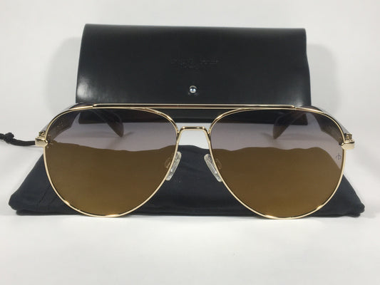 RAG & BONE Aviator Sunglasses Gold Semi Flash Mirror Lens RNB5003/S J5GCT - Sunglasses