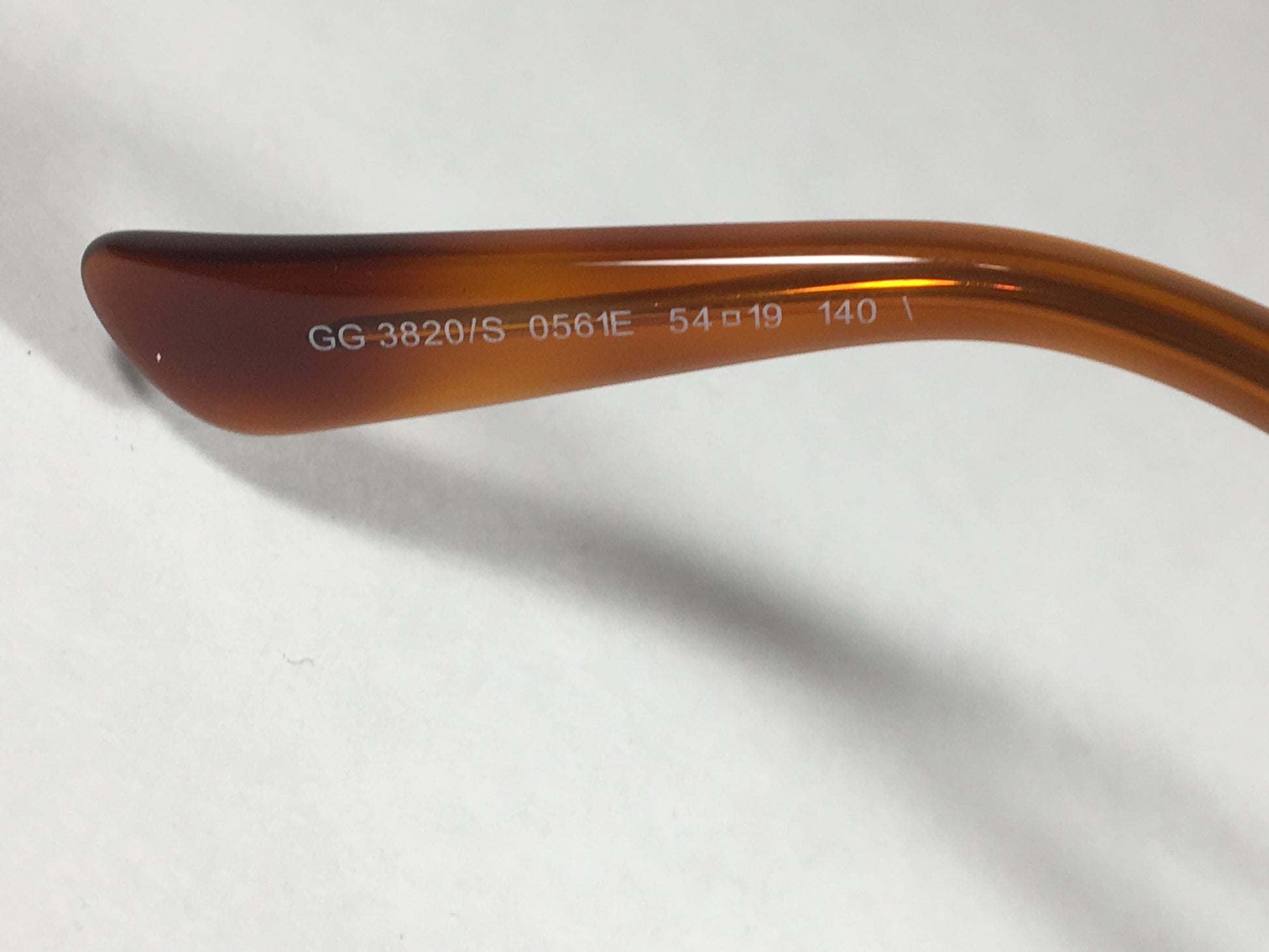 Gucci Round Sunglasses Orange Havana Frame Gray Green Lens Gg3820/s 0561E - Sunglasses