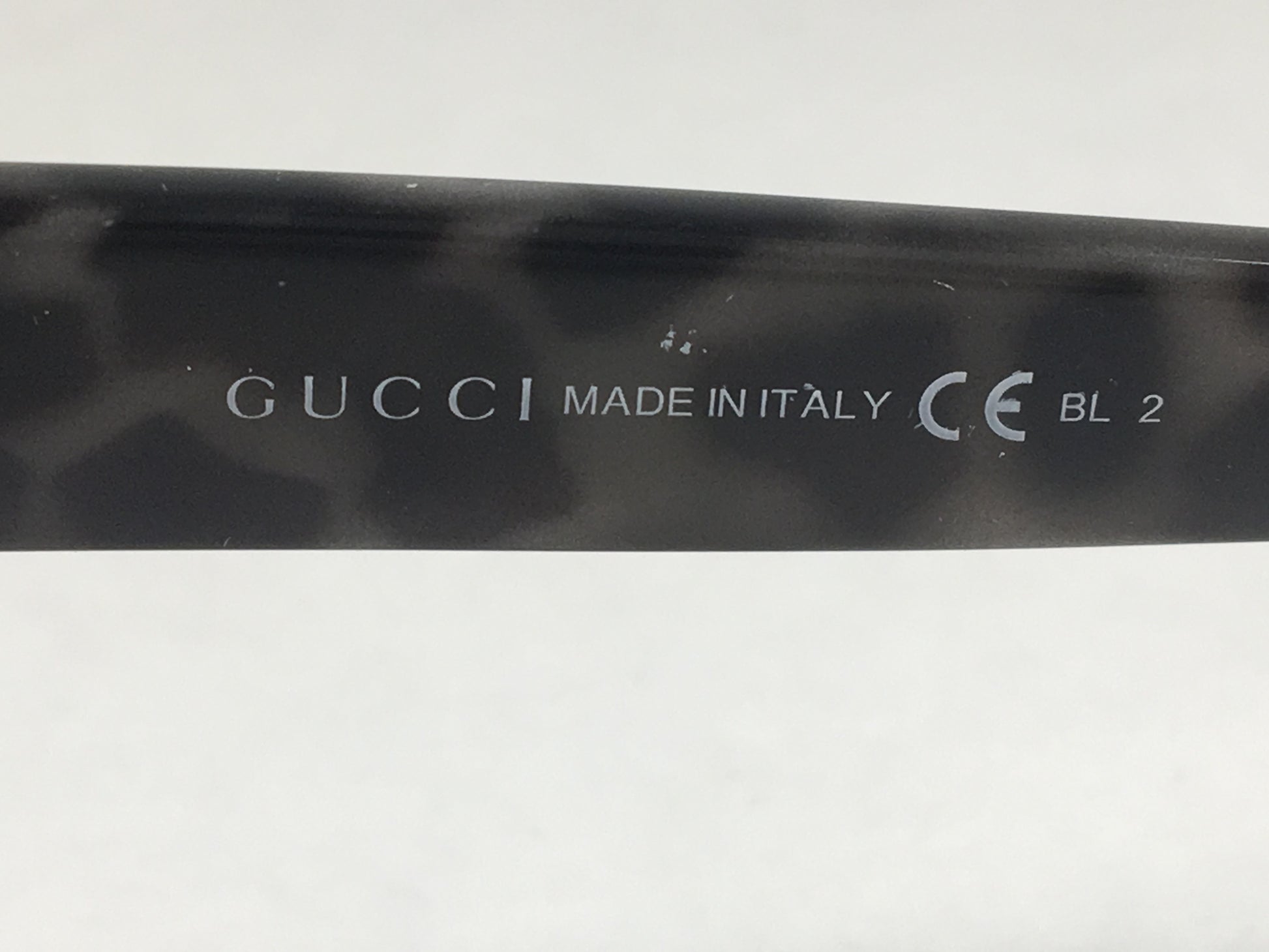 Gucci Shield Brow Sunglasses White Havana Frame Gray Gradient Lens GG3782/S M02QP - Sunglasses