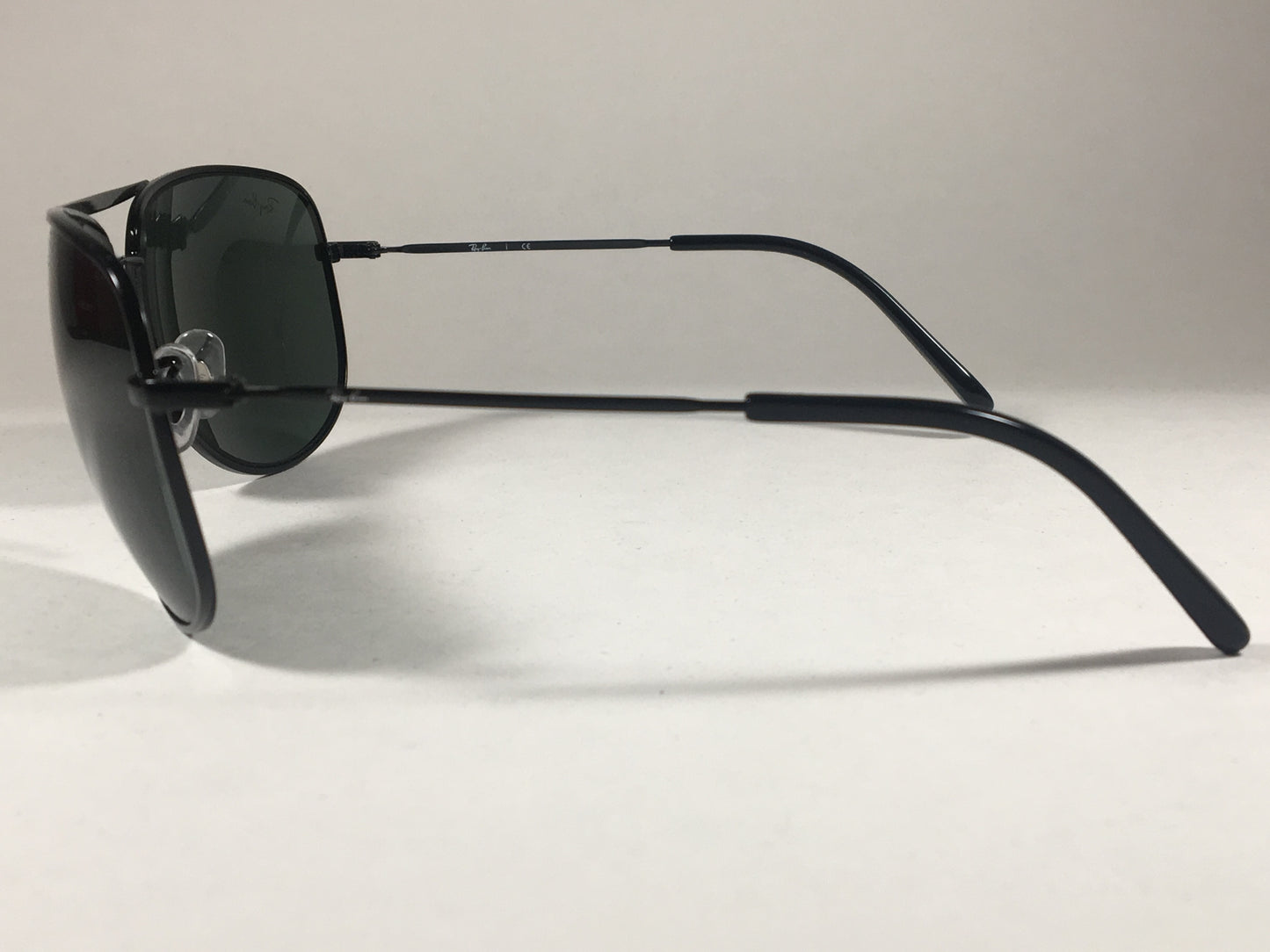 Ray-Ban Aviator Pilot Sunglasses Rb3468L 002/71 Black Metal Frame Green Large Lens 63Mm - Sunglasses