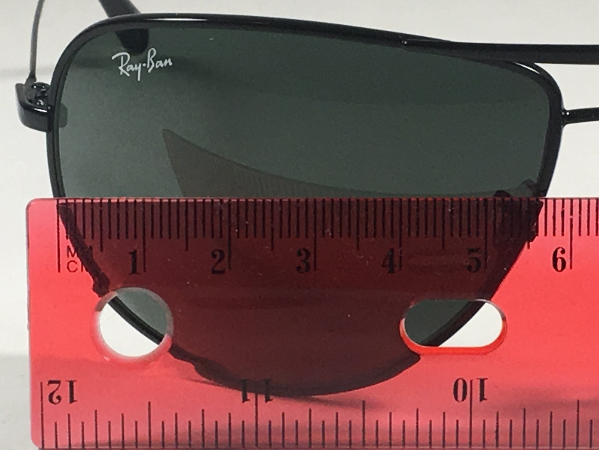 Ray-Ban Aviator Pilot Sunglasses Rb3468L 002/71 Black Metal Frame Green Large Lens 63Mm - Sunglasses