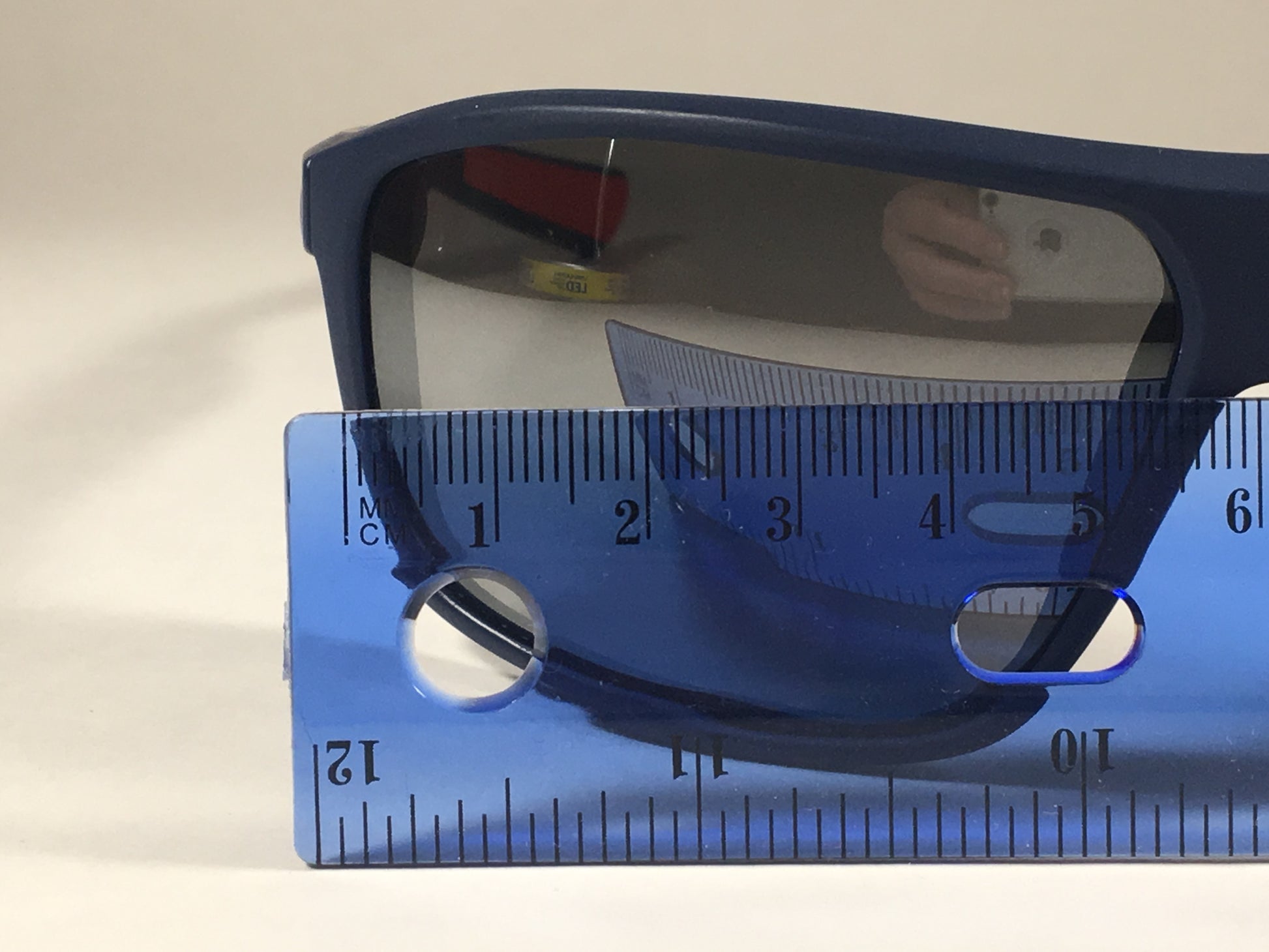 Nike Premier 8.0 Wrap Sunglasses Ev0792 Mens Dark Blue Gray Mirror Flash Lens - Sunglasses