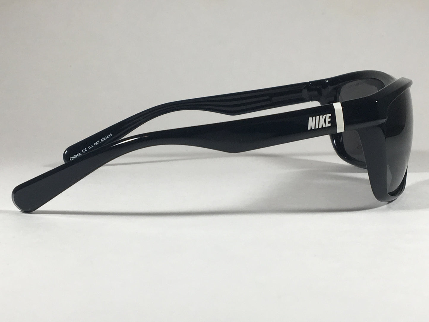 Nike Swag Max Optics Square Sunglasses Mens Ev0653 001 109 Sport Black Gloss Gray Lens - Sunglasses