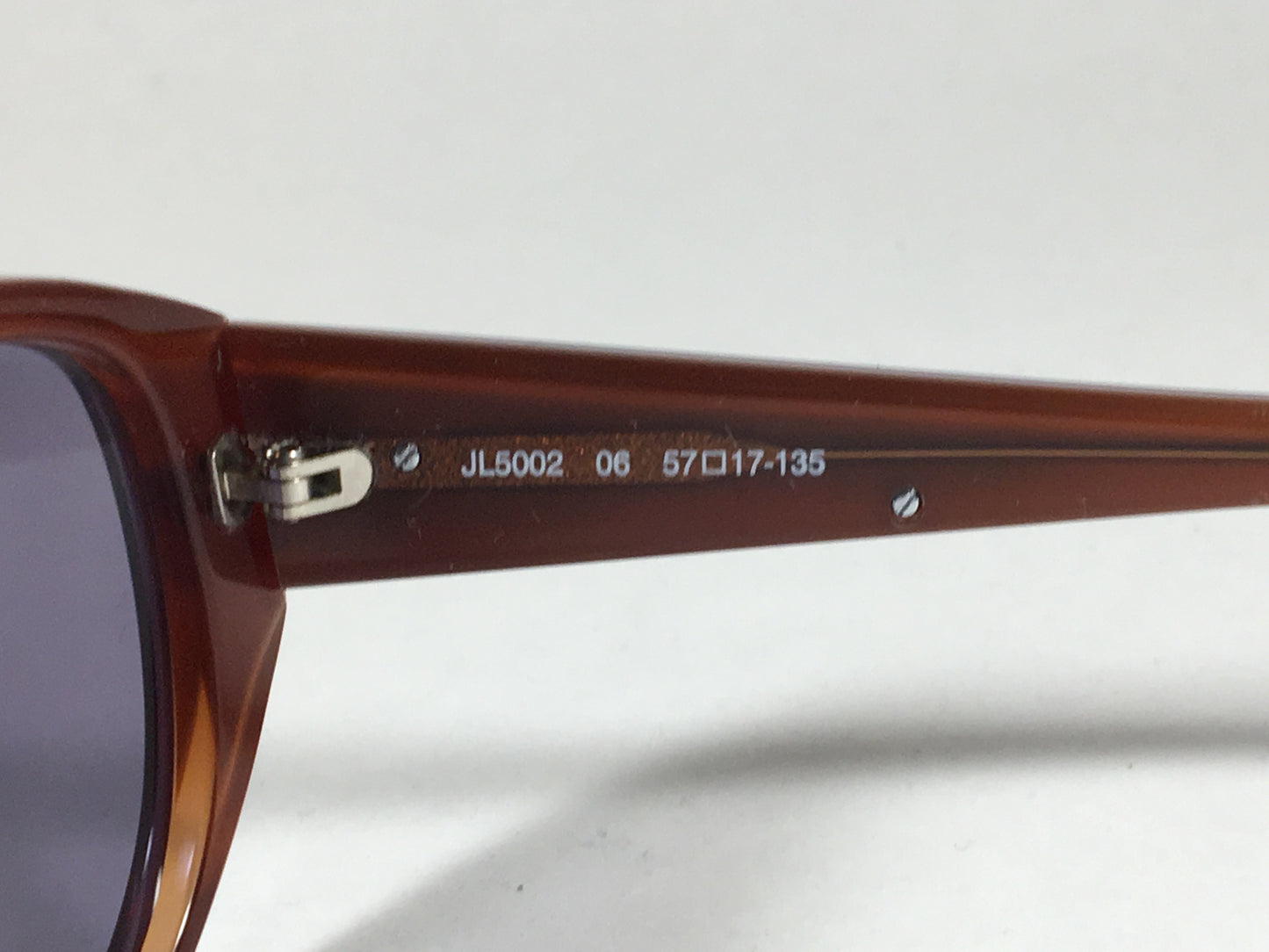 Judith Leiber Handmade Designer Sunglasses Ruby Wood Gray Lens Jl5002 06 - Sunglasses