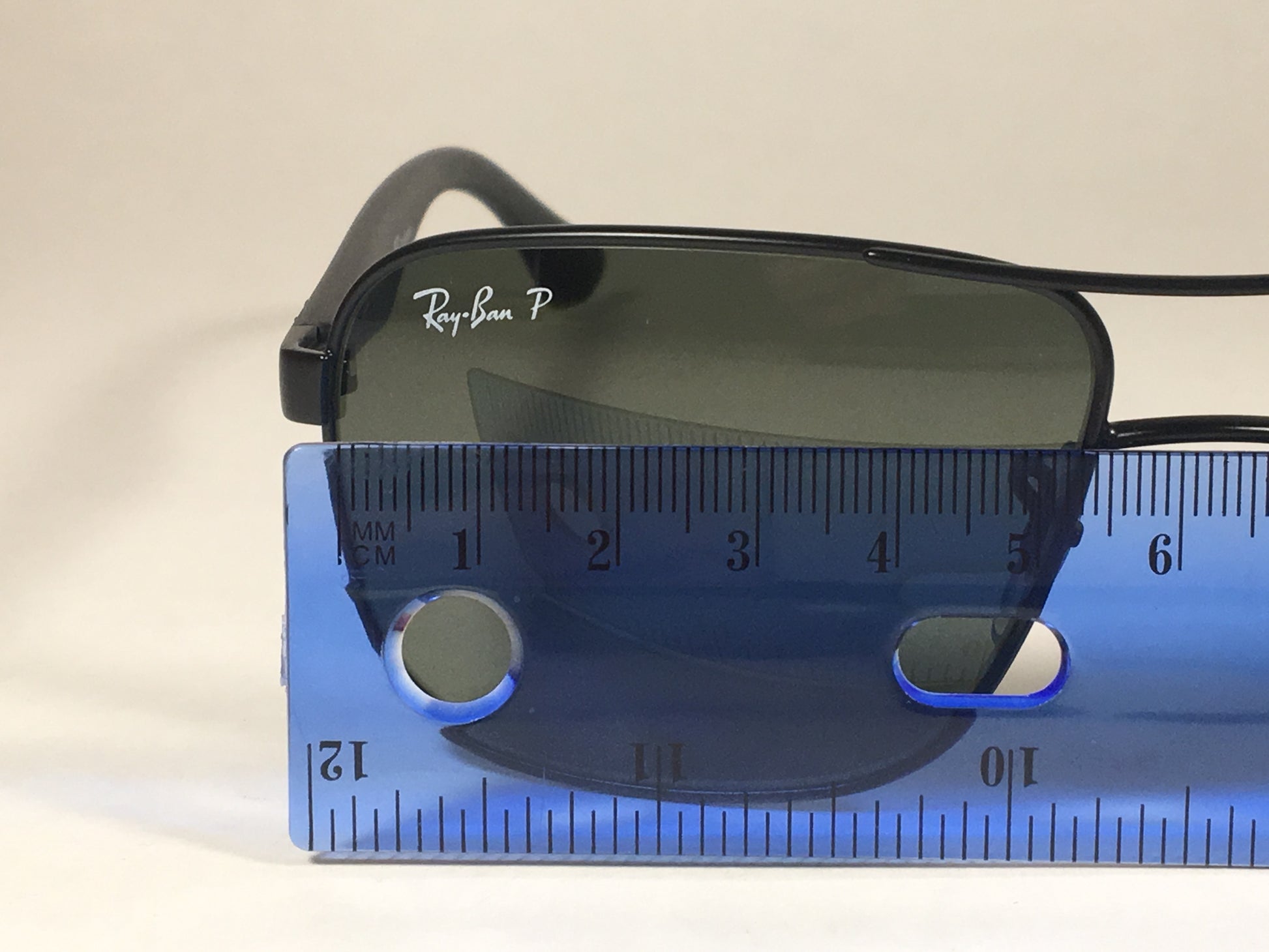 Ray-Ban Polarized Navigator Sunglasses Rb3516 006/9A Matte Black Frame Green Classic Lens Rectangle Shape - Sunglasses