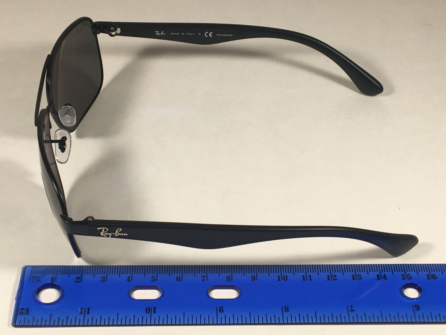 Ray-Ban Polarized Navigator Sunglasses Rb3516 006/9A Matte Black Frame Green Classic Lens Rectangle Shape - Sunglasses
