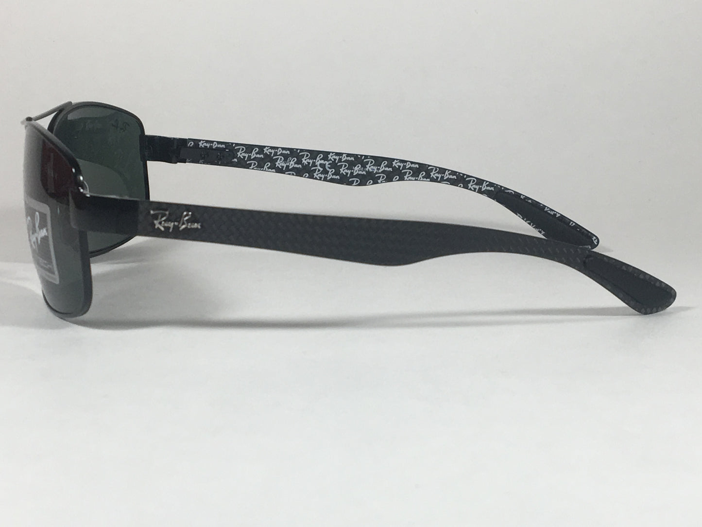 Ray-Ban Tech Carbon Fibre Fiber Sunglasses Black Frame Green Lens Rb8316 002 - Sunglasses