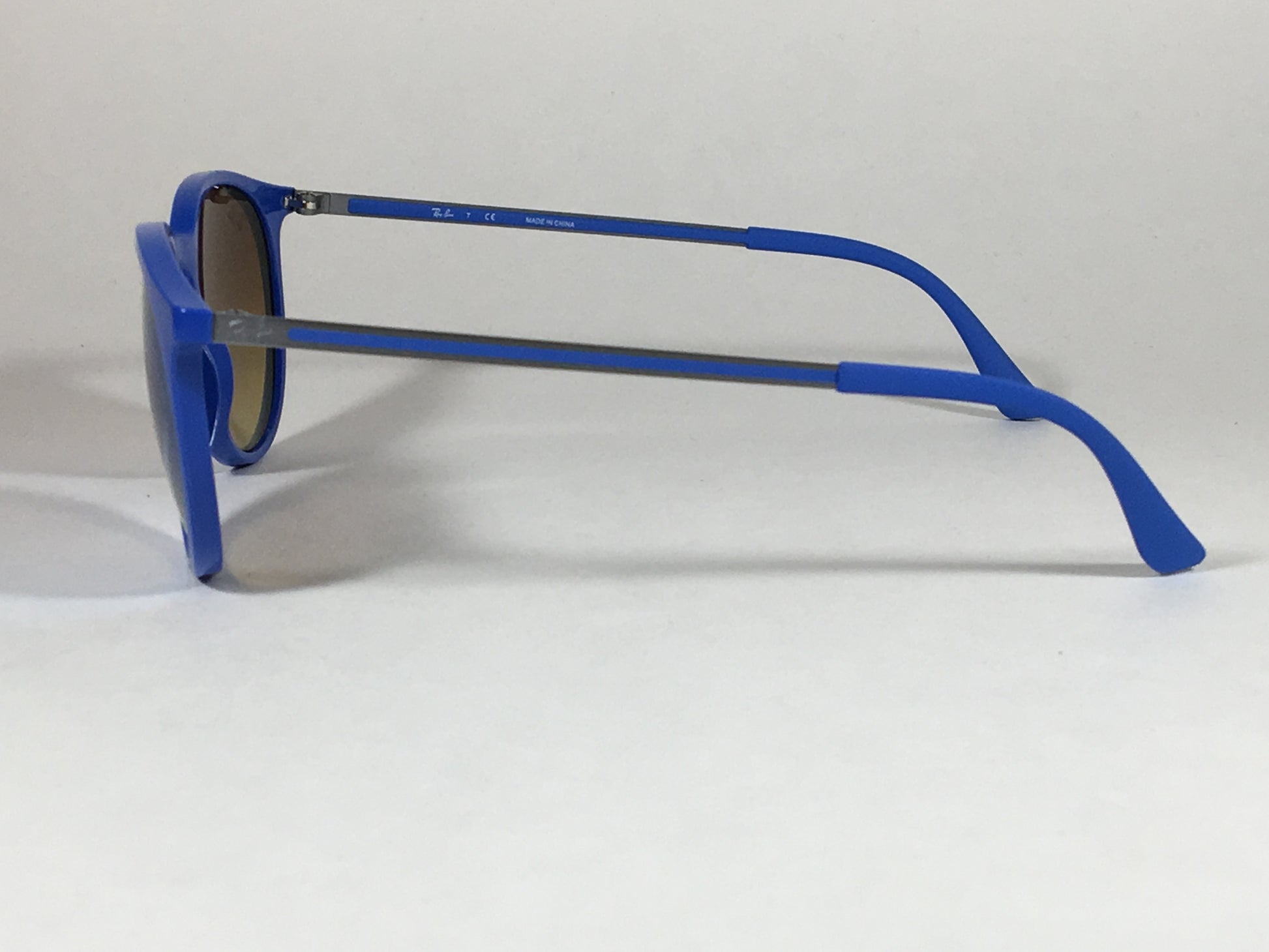 Ray-Ban Round Phantos Wayfarer Sunglasses Metal Blue Flash Rb4274 6260/b7 - Sunglasses