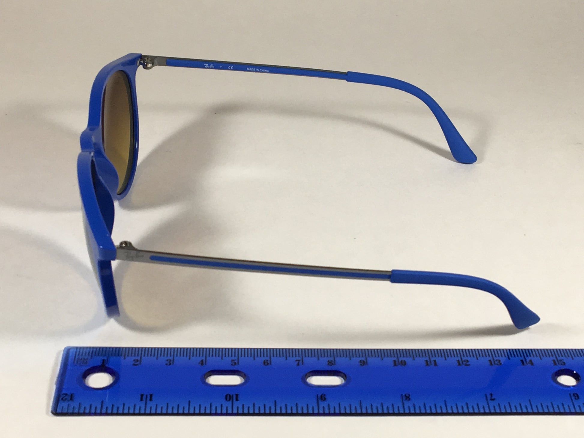 Ray-Ban Round Phantos Wayfarer Sunglasses Metal Blue Flash Rb4274 6260/b7 - Sunglasses