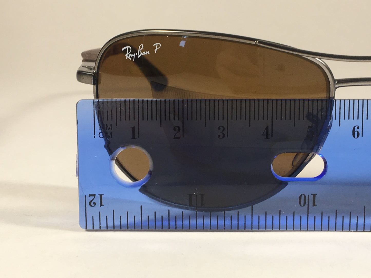 Ray-Ban Polarized Aviator Pilot Sunglasses Gray Black Brown