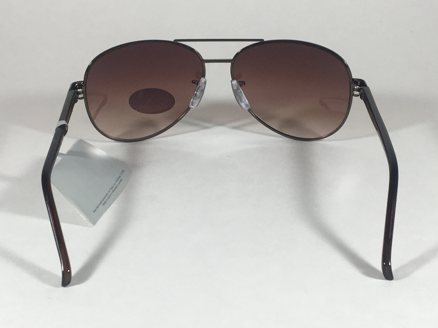 Fossil Aviator Sunglasses Dark Brown Frame Brown Gradient Lens Pilot Fw12 - Sunglasses