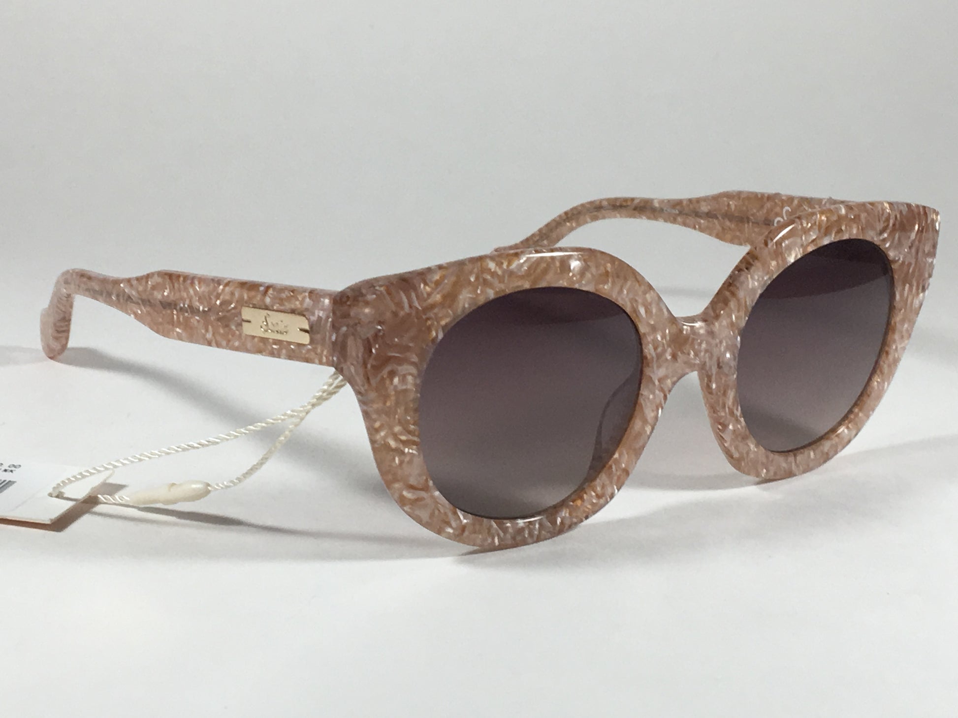 Sonix Penny 500-2121-005 Sunglasses Cat Eye Pink Candy Frame Smoke Gray Gradient Lens - Sunglasses