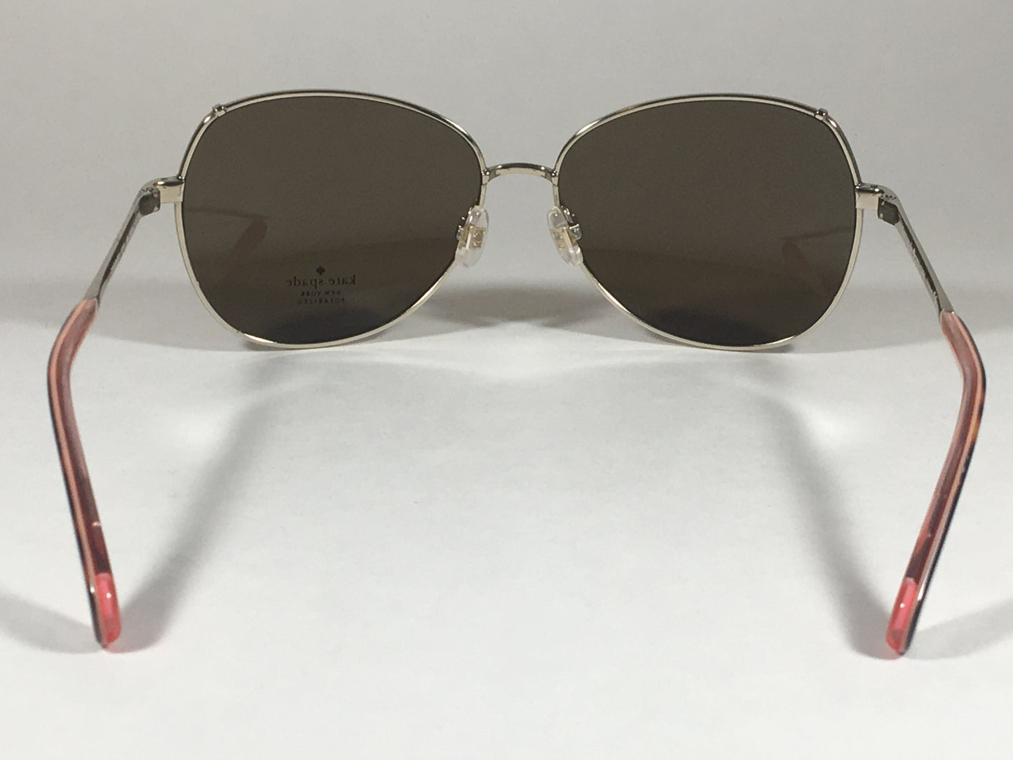 Kate Spade Polarized Candida 03Yg Vw Pilot Sunglasses Womens Silver Aviator Brown Lens - Sunglasses