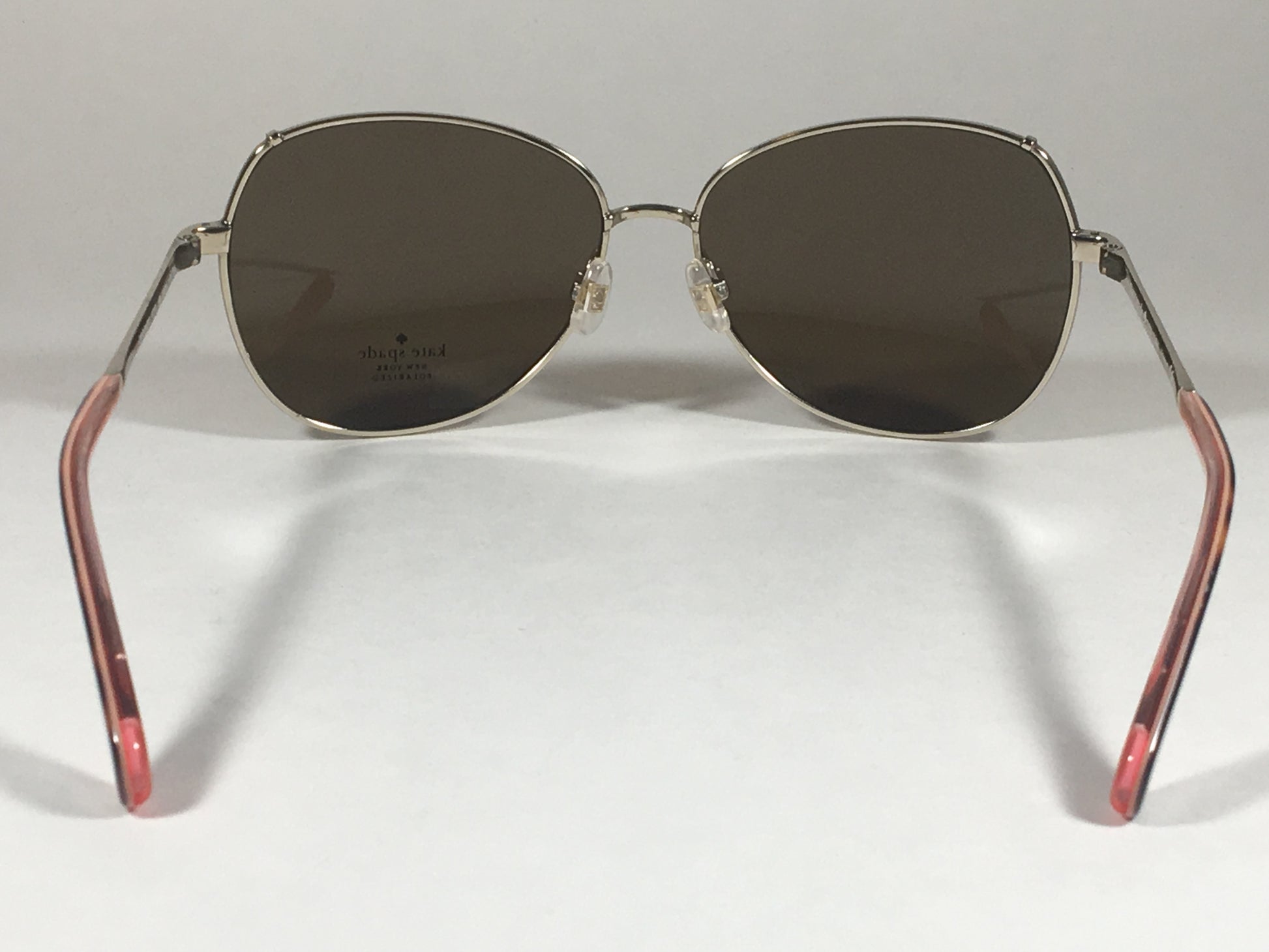 Kate Spade Polarized Candida 03Yg Vw Pilot Sunglasses Womens Silver Aviator Brown Lens - Sunglasses
