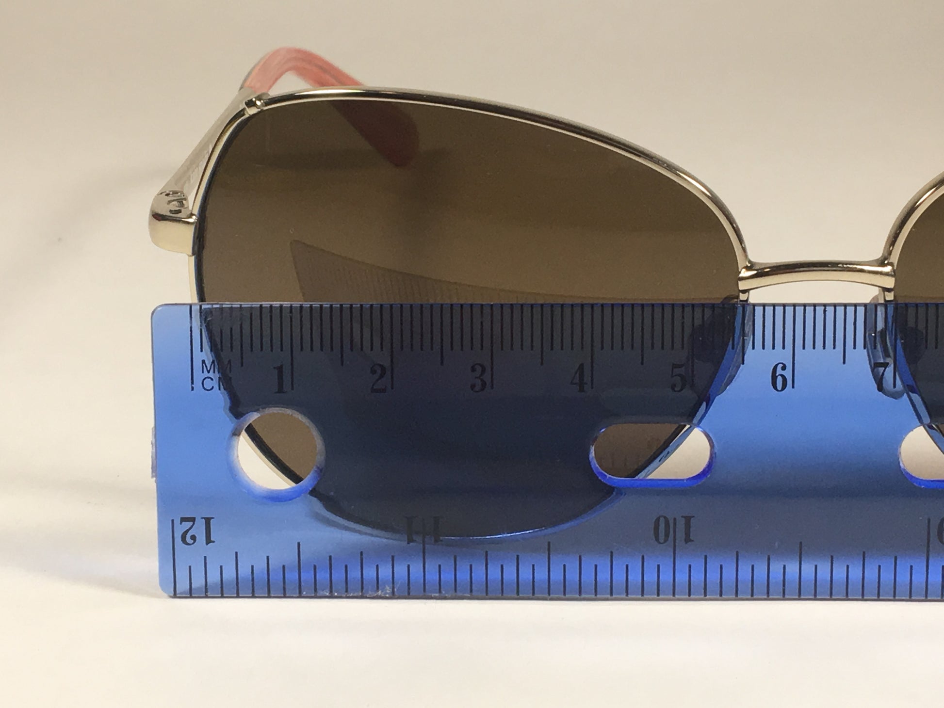 Kate Spade Polarized Candida 03Yg Vw Pilot Sunglasses Womens Silver Aviator Brown Lens - Sunglasses