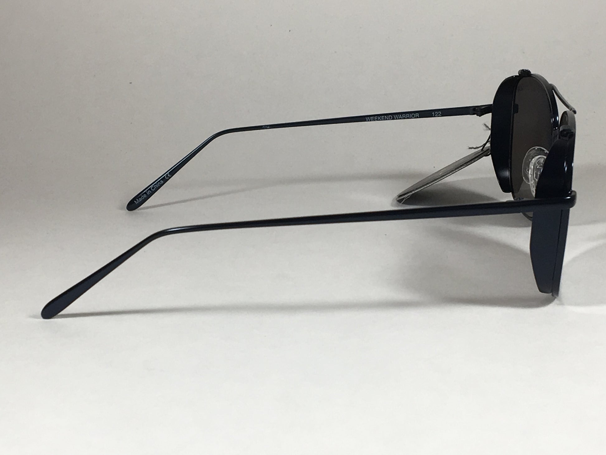Quay Weekend Warrior Pilot Sunglasses Aviator Dark Navy Metal Silver Mirror Lens Qm000198 Nvy/slv - Sunglasses