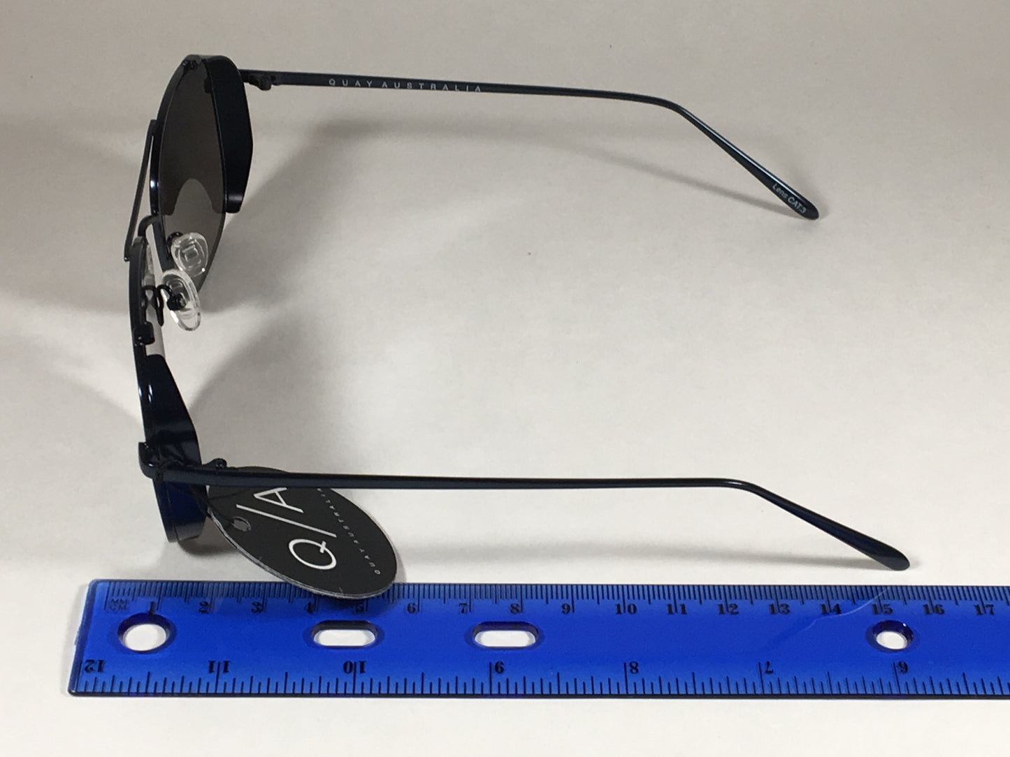 Quay Weekend Warrior Pilot Sunglasses Aviator Dark Navy Metal Silver Mirror Lens Qm000198 Nvy/slv - Sunglasses