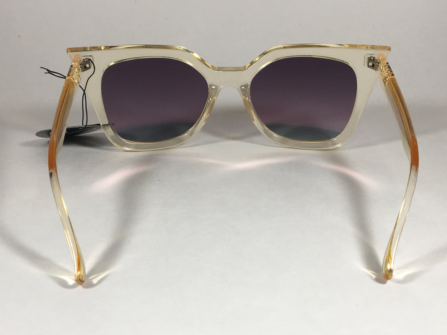 Quay Harper Sunglasses Cat Eye Clear Gold Plastic Gold Pink Mirror Lens Qw000157 Gold/gold - Sunglasses